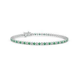 White Gold White Gold Emerald Bracelets