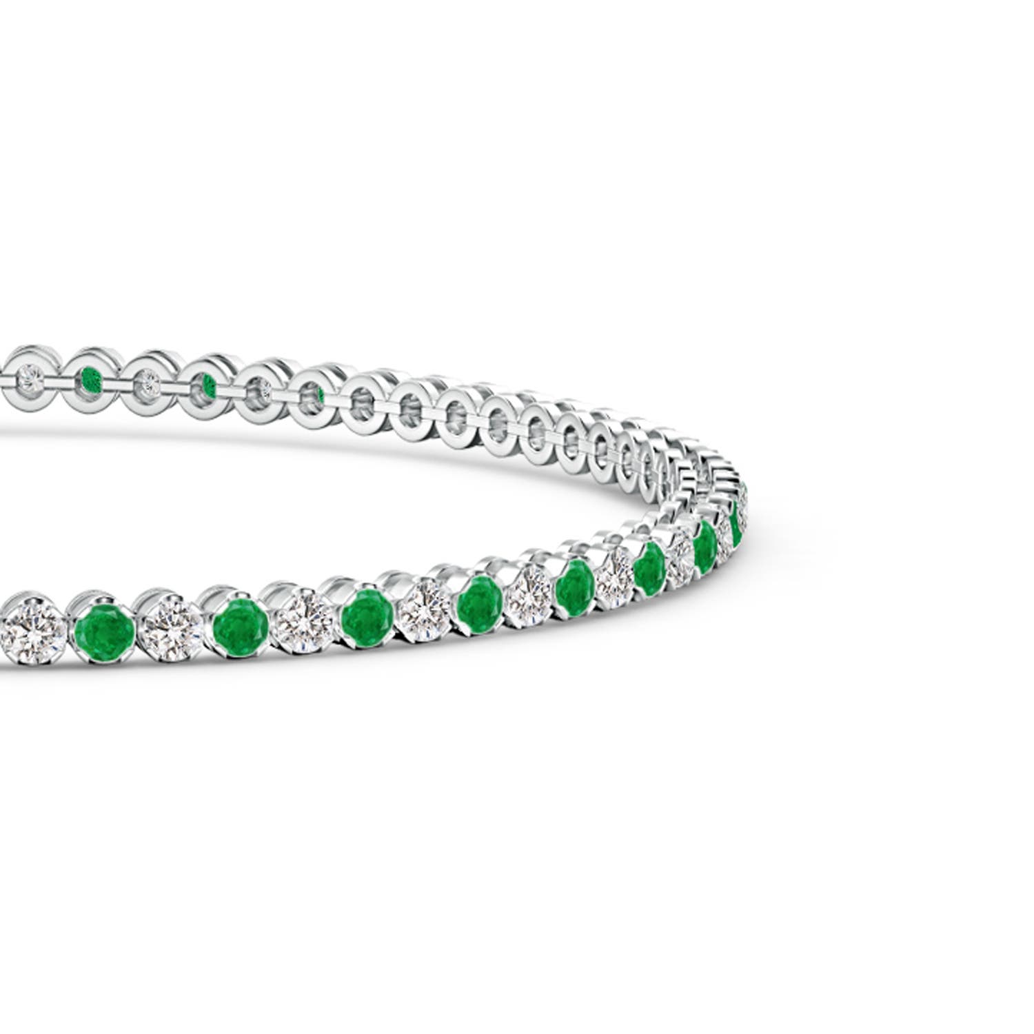 AA - Emerald / 1.15 CT / 14 KT White Gold