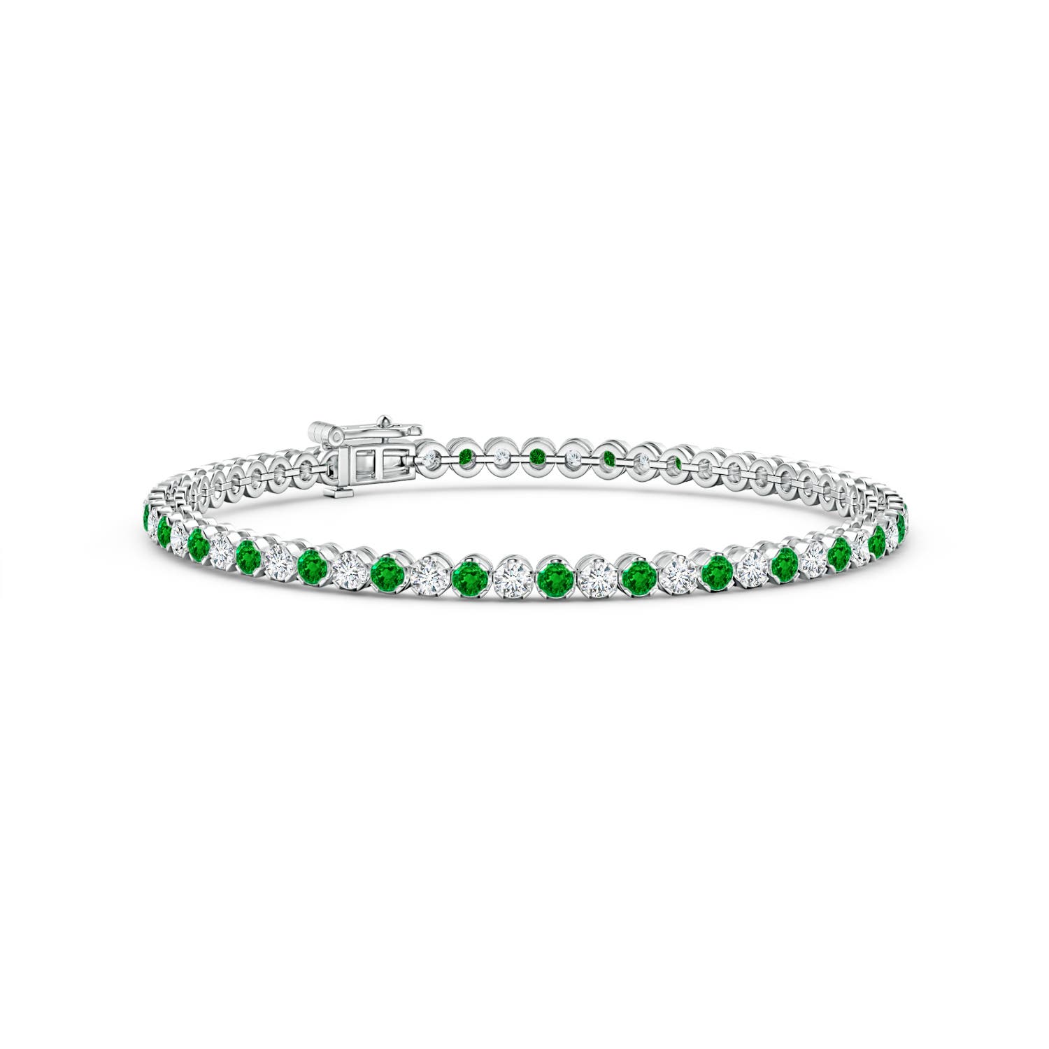 AAAA - Emerald / 2.96 CT / 14 KT White Gold