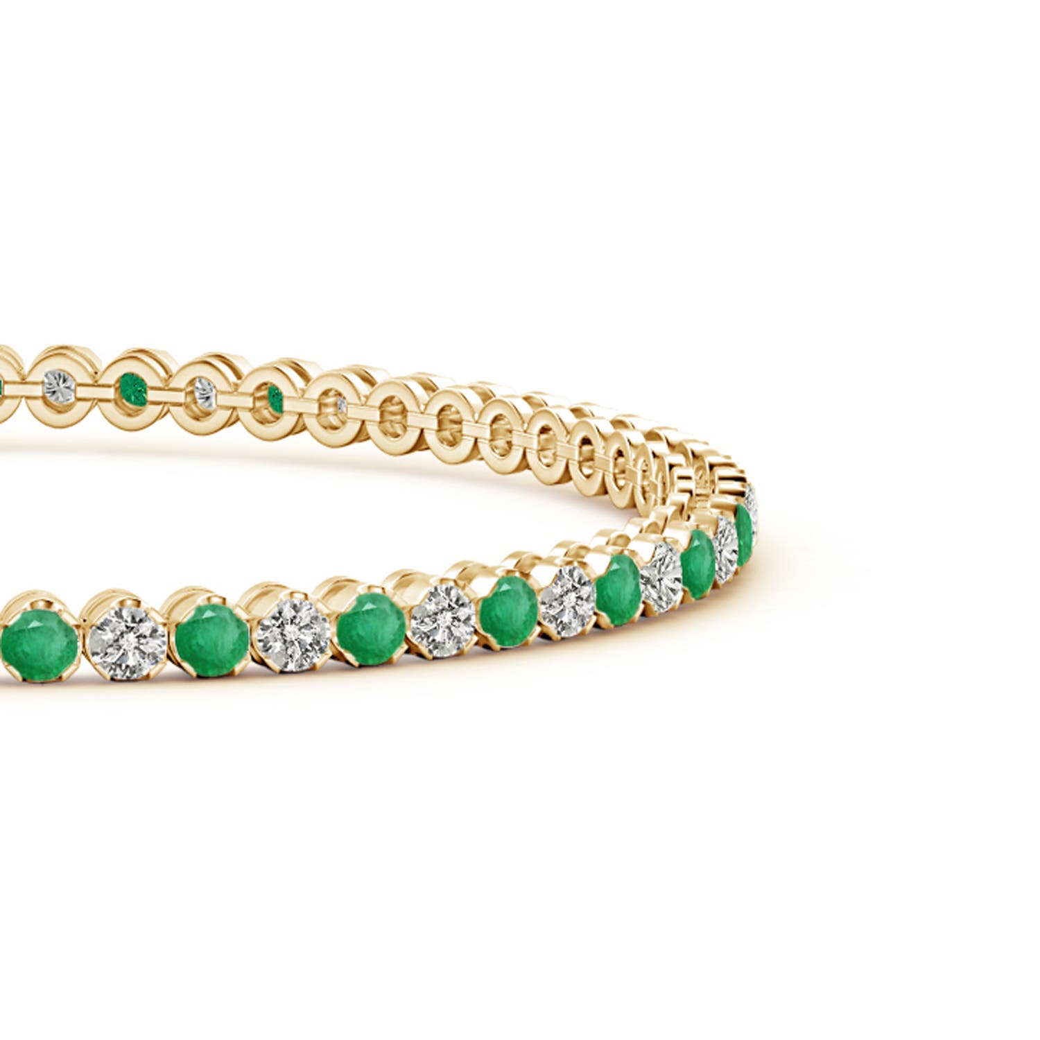 A - Emerald / 2.32 CT / 14 KT Yellow Gold