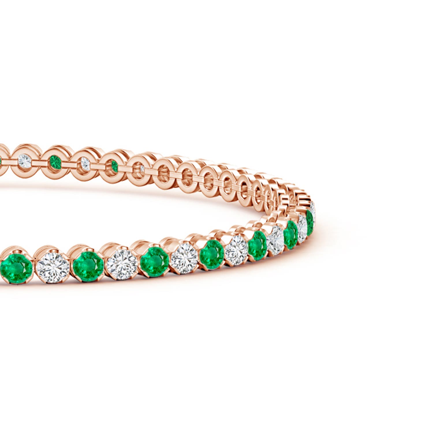 AAA - Emerald / 2.32 CT / 14 KT Rose Gold