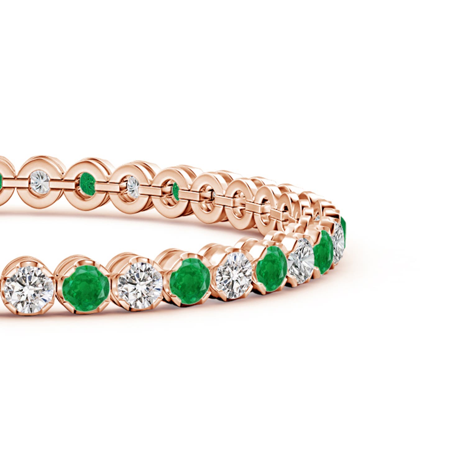 AA - Emerald / 6.18 CT / 14 KT Rose Gold