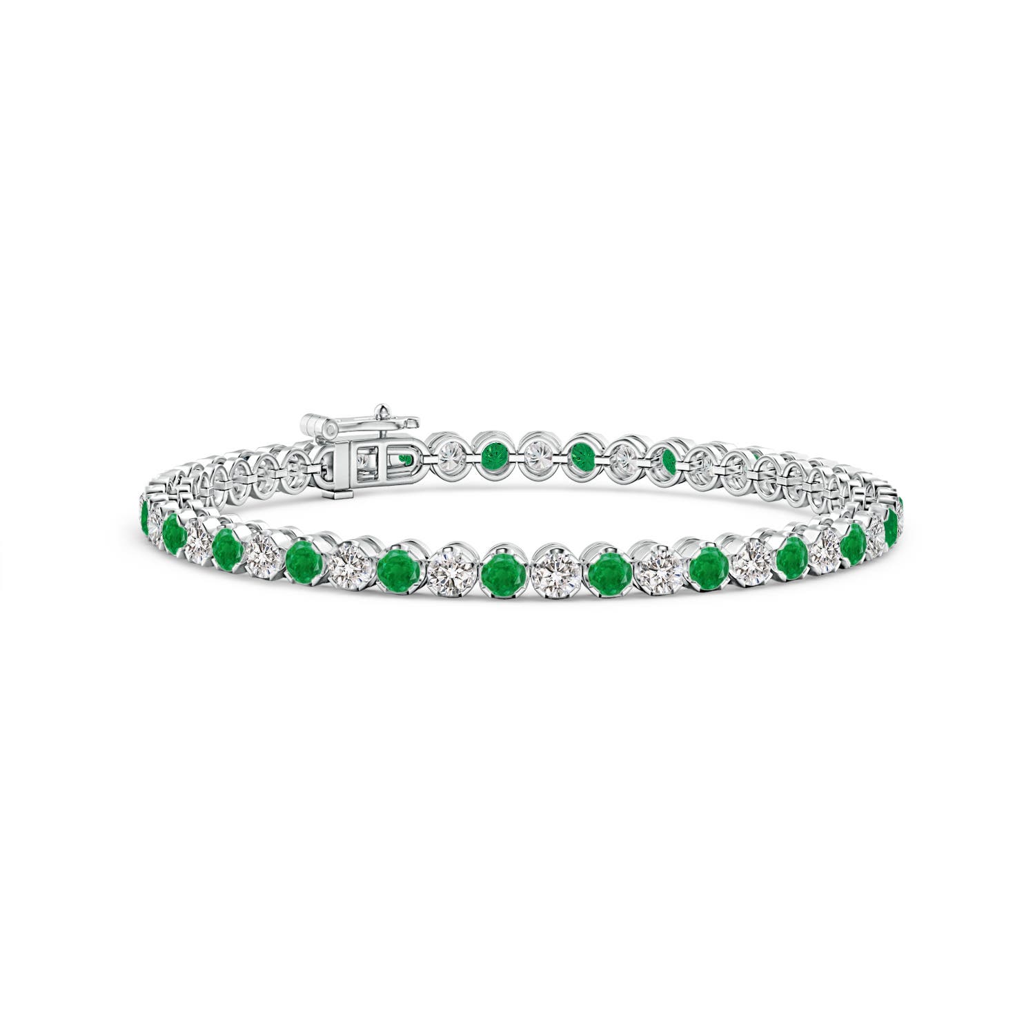 AA - Emerald / 5.13 CT / 14 KT White Gold