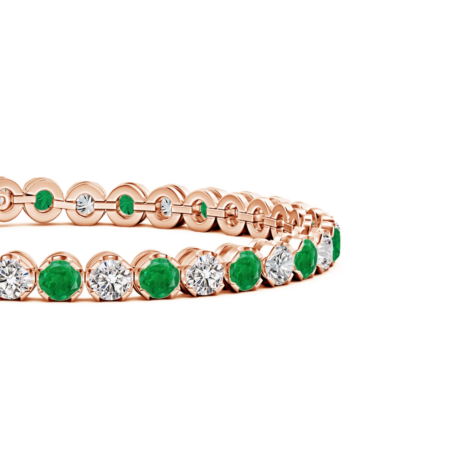 AA - Emerald / 7.99 CT / 14 KT Rose Gold