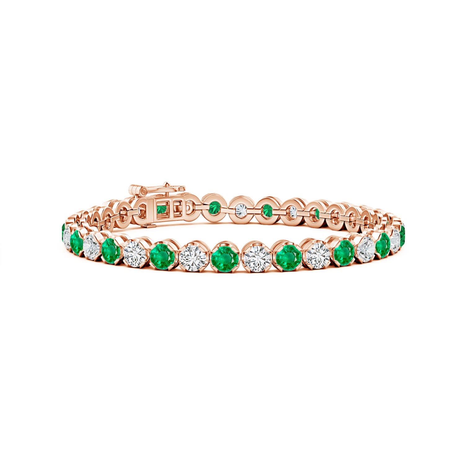 AAA - Emerald / 7.99 CT / 14 KT Rose Gold