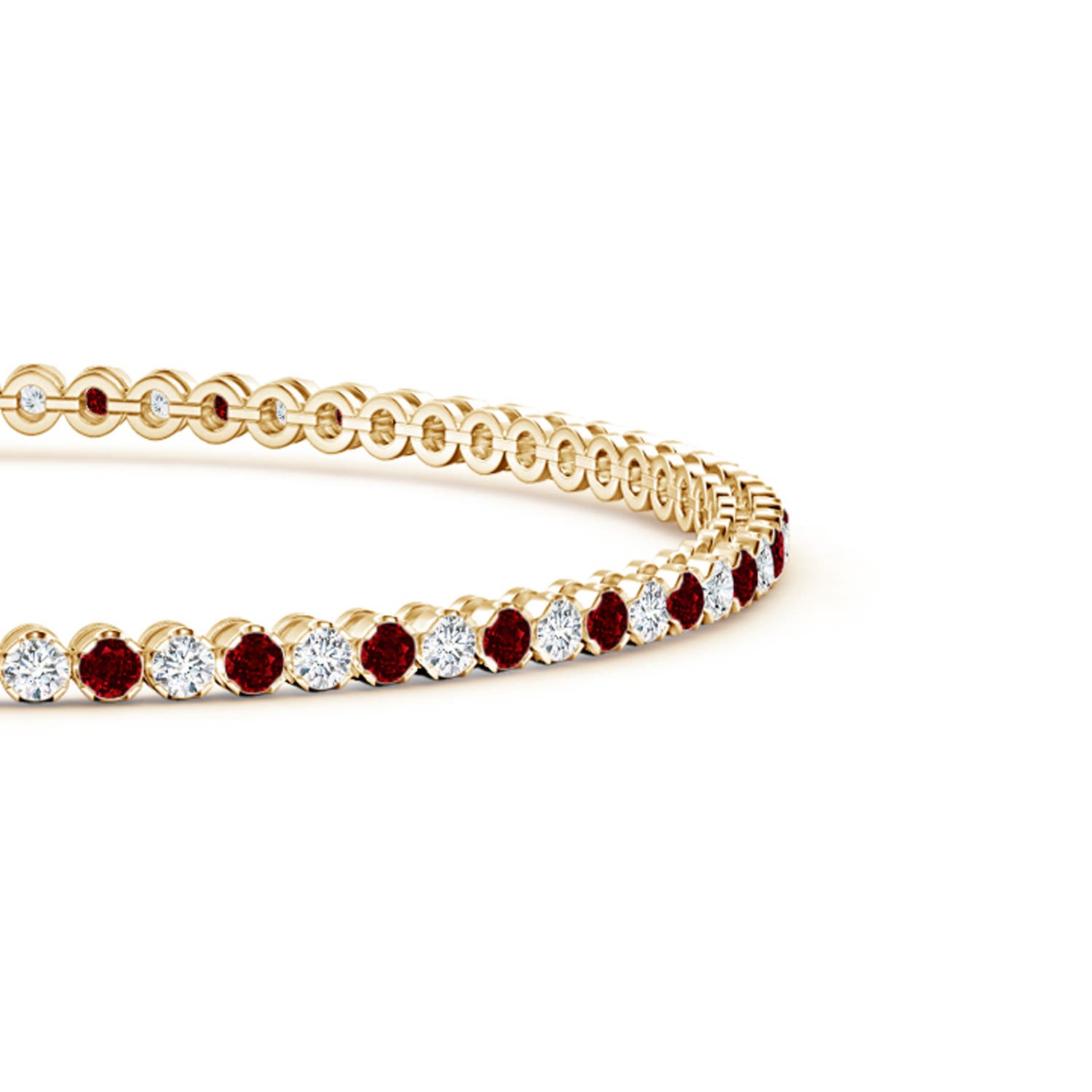 AAAA - Ruby / 1.58 CT / 14 KT Yellow Gold