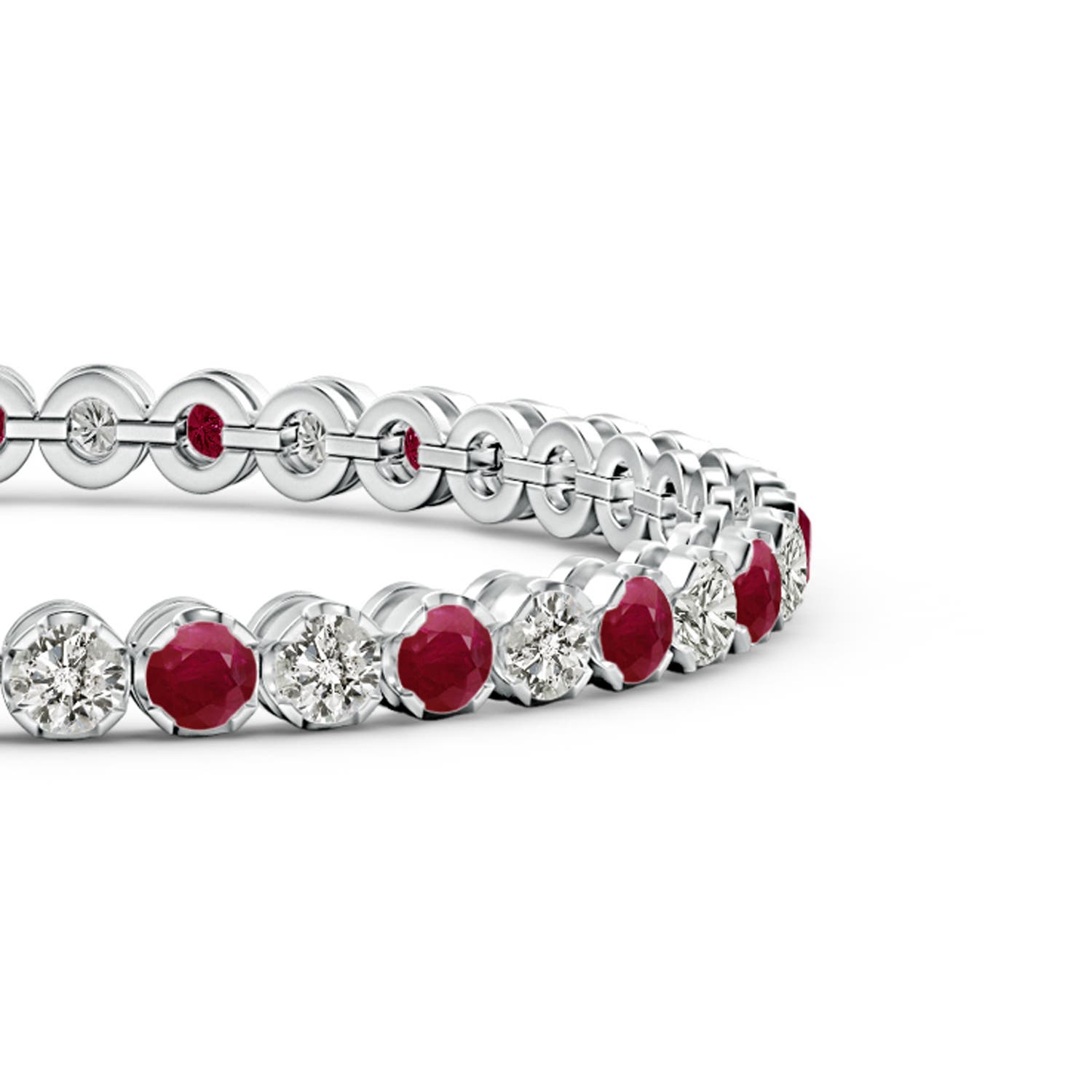 A - Ruby / 7.78 CT / 14 KT White Gold