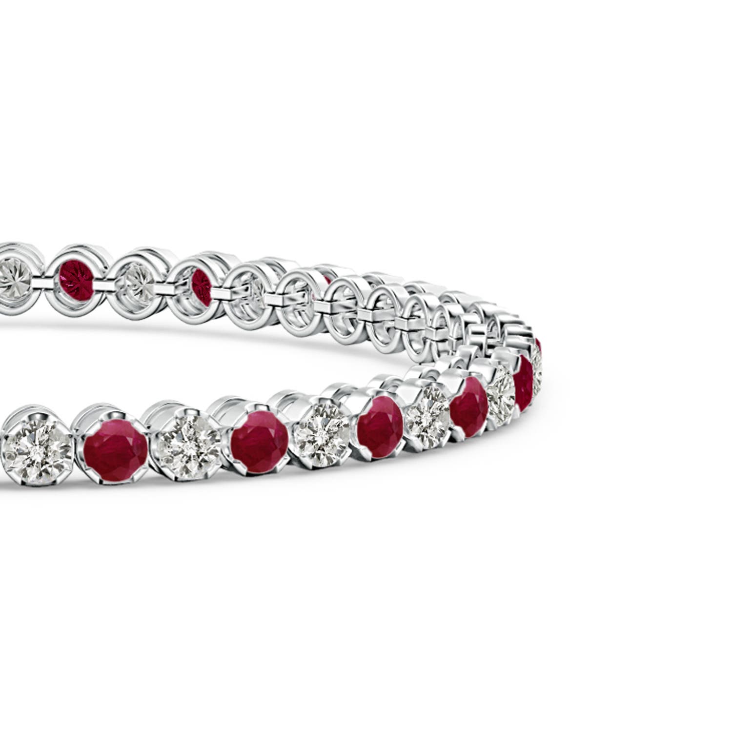 A - Ruby / 6.38 CT / 14 KT White Gold