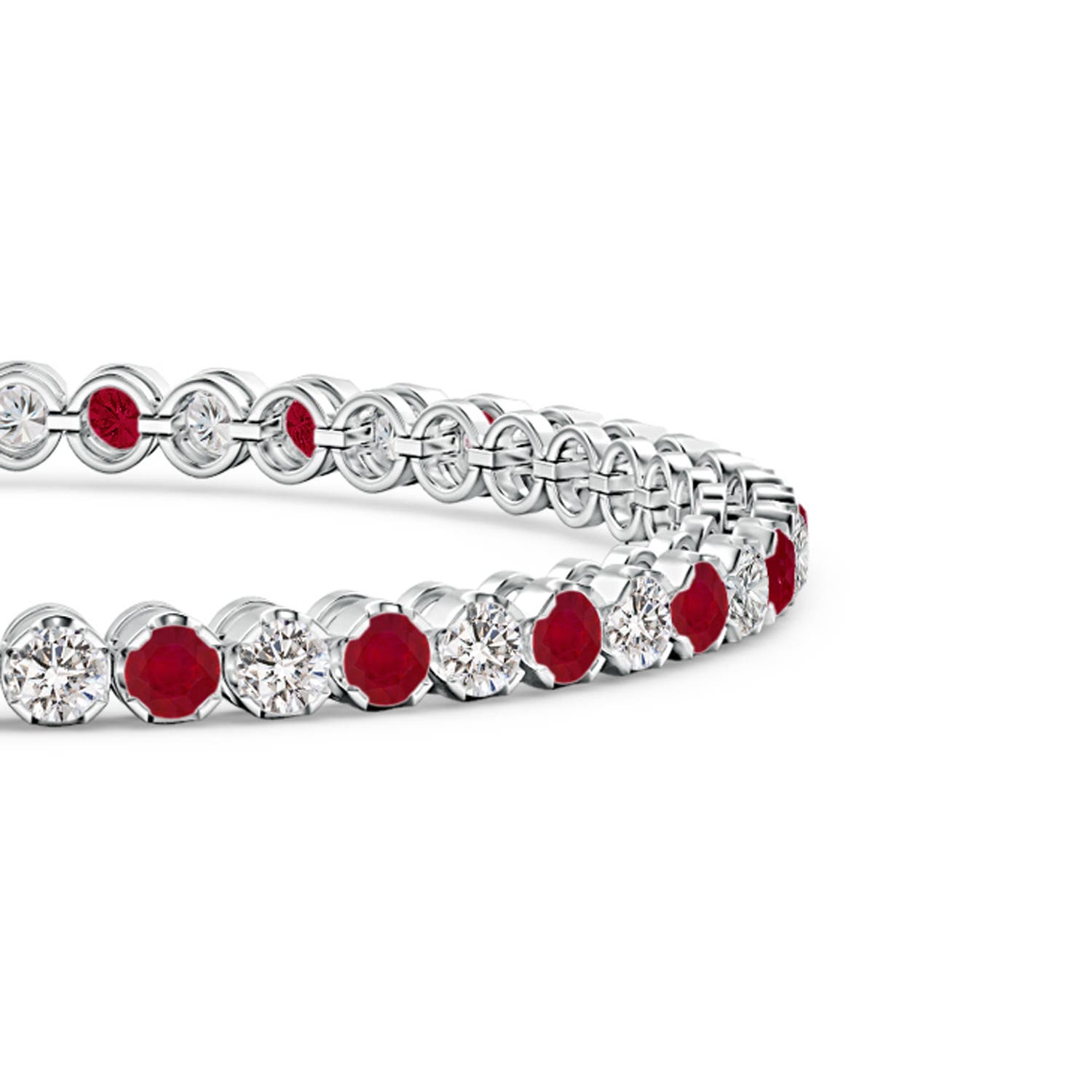 AA - Ruby / 6.38 CT / 14 KT White Gold