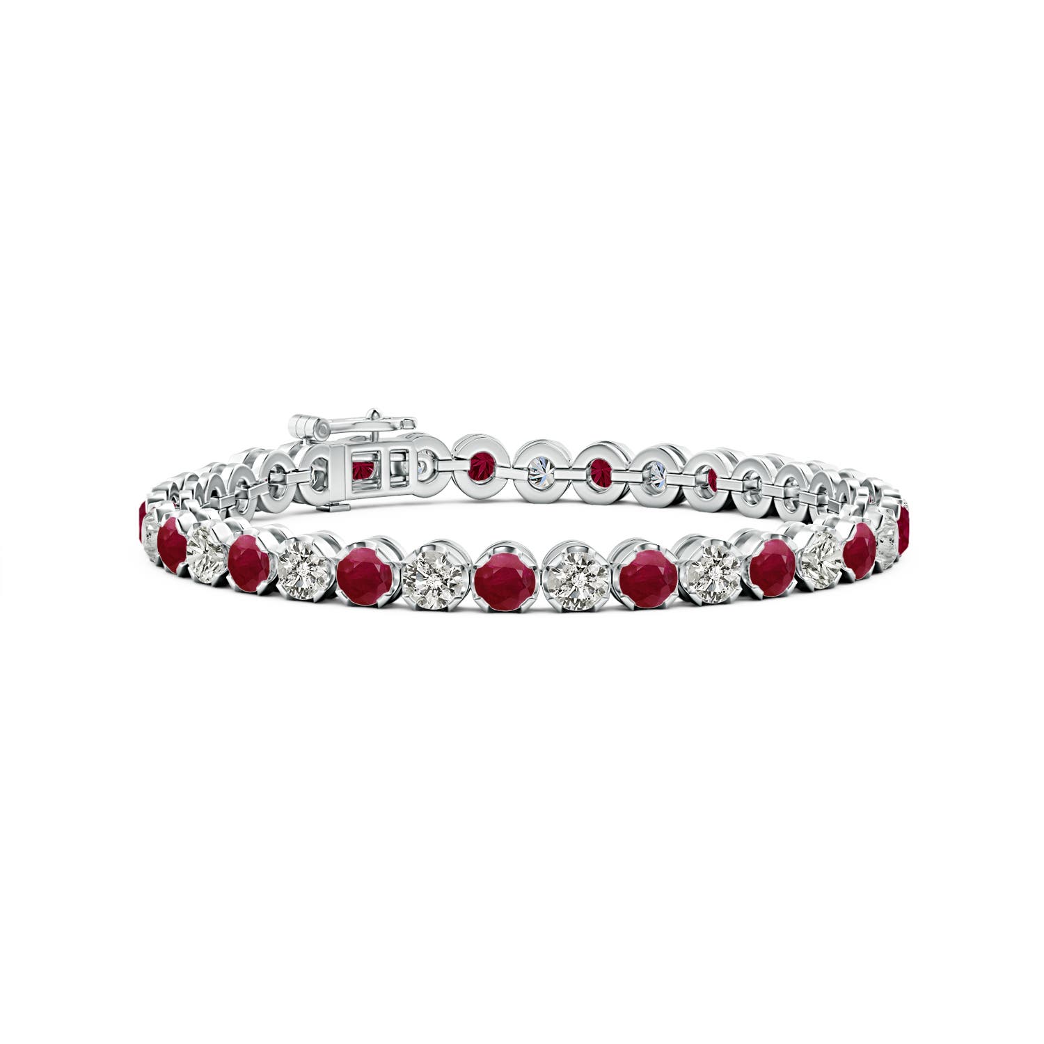 A - Ruby / 9.69 CT / 14 KT White Gold