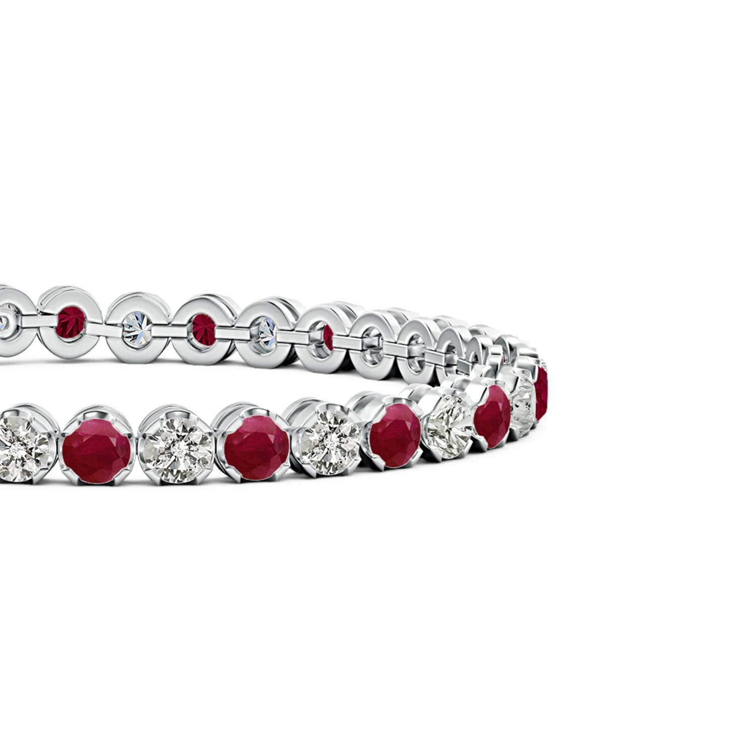 A - Ruby / 9.69 CT / 14 KT White Gold