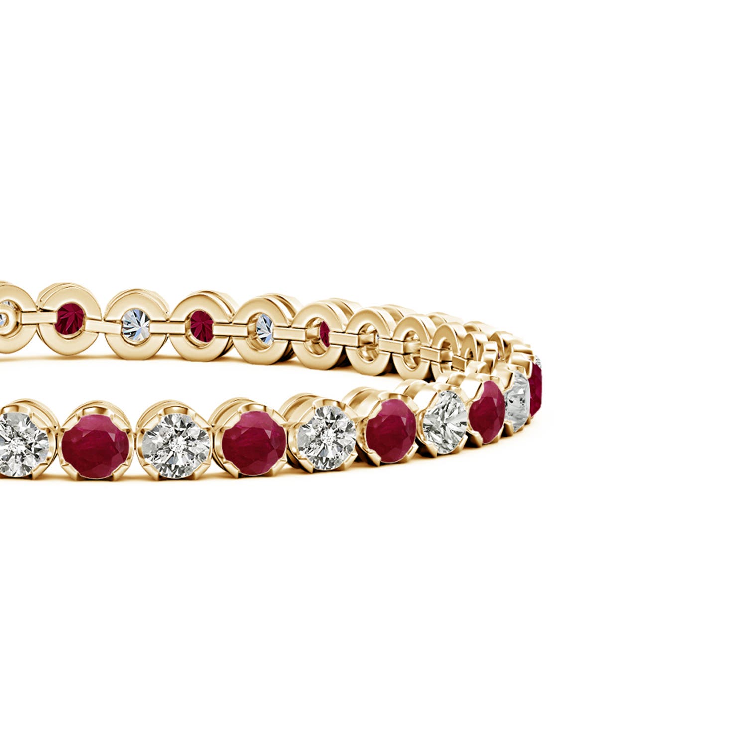 A - Ruby / 9.69 CT / 14 KT Yellow Gold