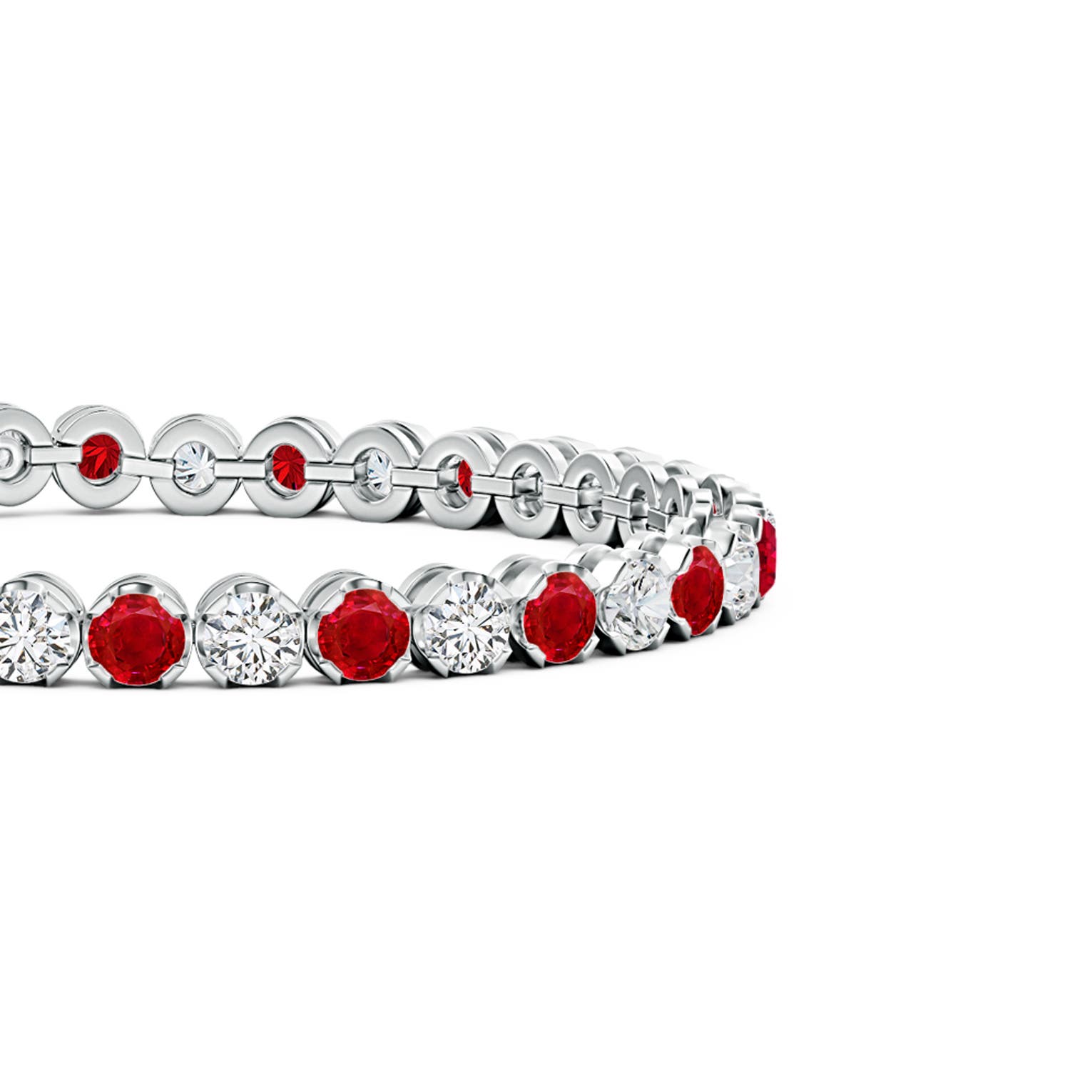 AAA - Ruby / 9.69 CT / 14 KT White Gold