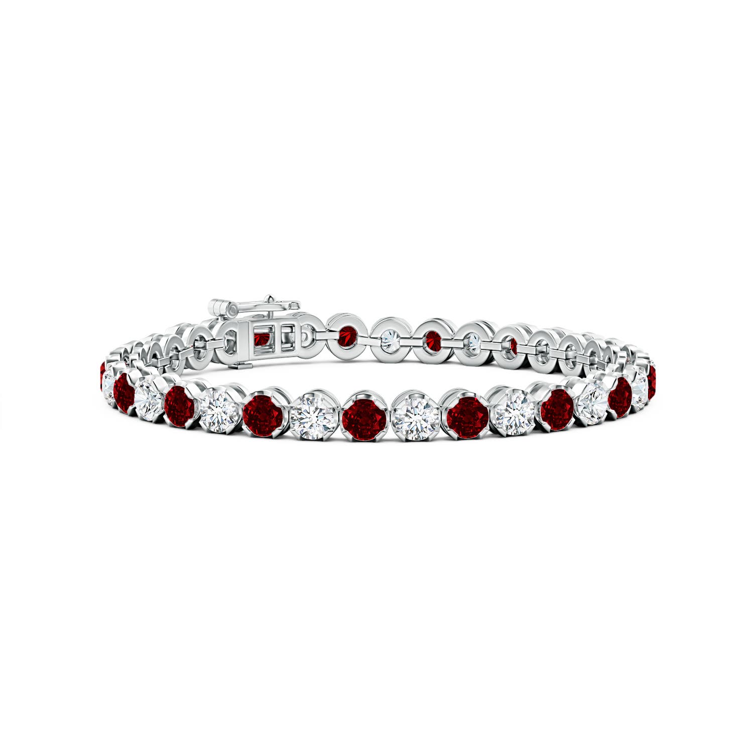 AAAA - Ruby / 9.69 CT / 14 KT White Gold