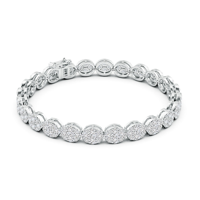 Bracelet Tennis Diamants Ovale