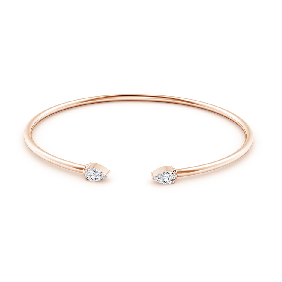 6x4mm HSI2 Pear-Shaped Diamond Flex Bracelet in Rose Gold side-1