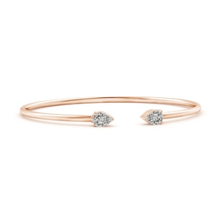 7x5mm KI3 Pear-Shaped Diamond Flex Bracelet in 10K Rose Gold