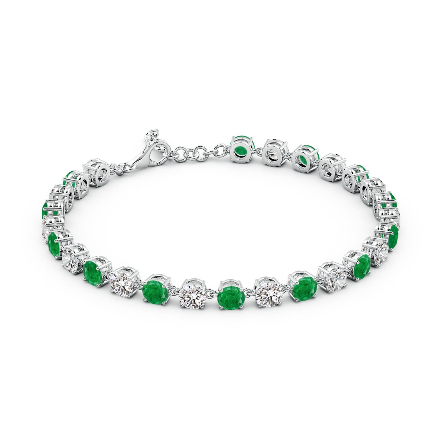 AA - Emerald / 9.87 CT / 14 KT White Gold