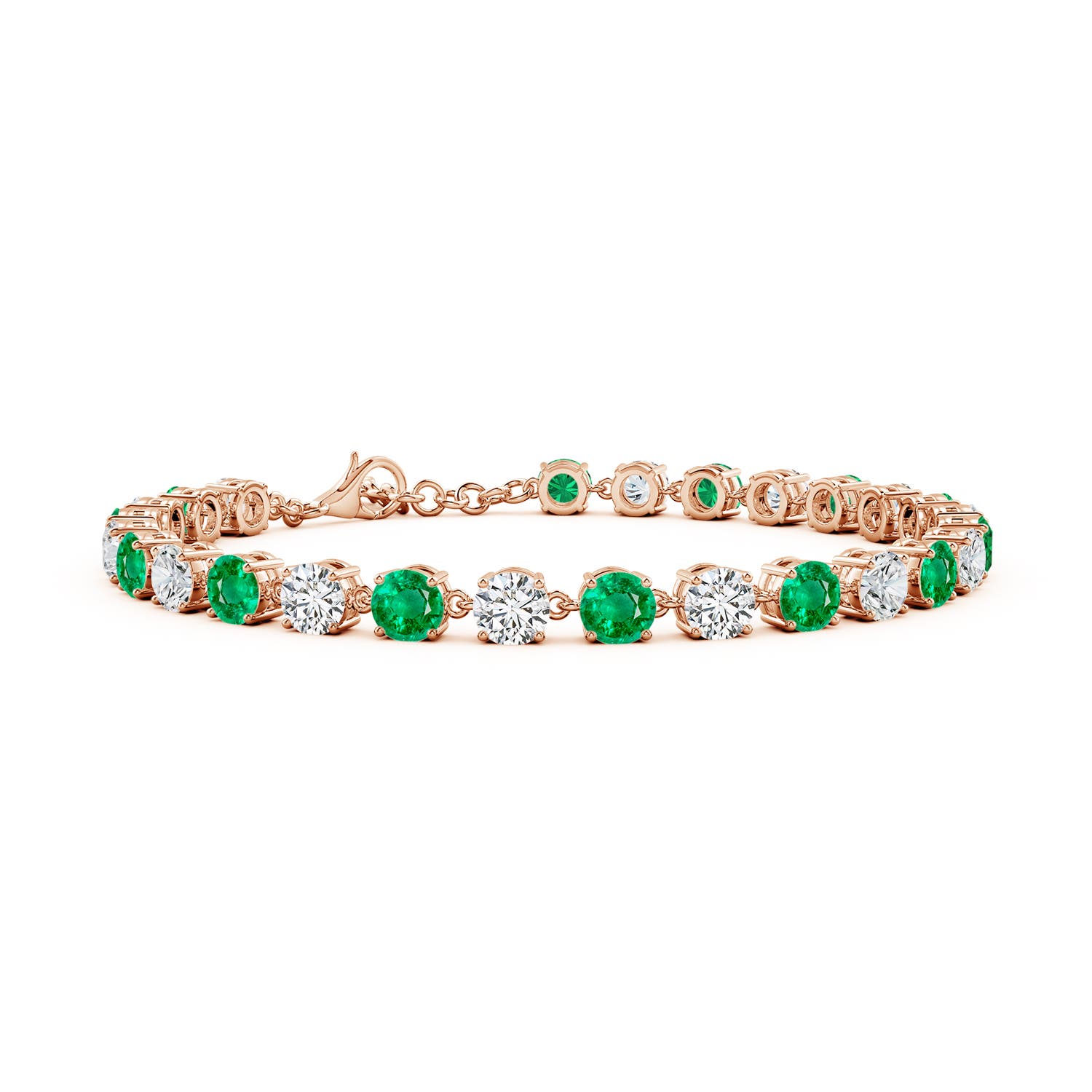 AAA - Emerald / 9.87 CT / 14 KT Rose Gold