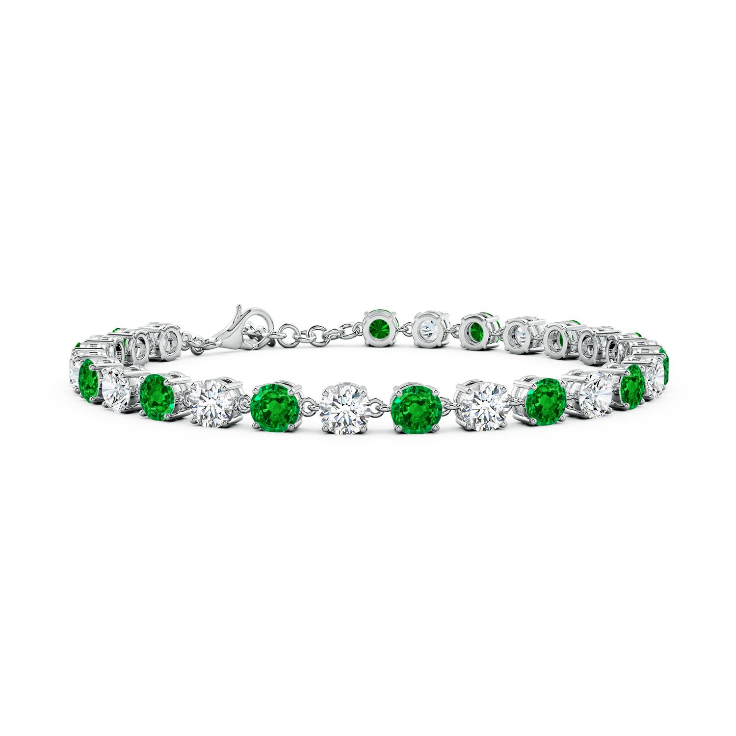 AAAA - Emerald / 9.87 CT / 14 KT White Gold