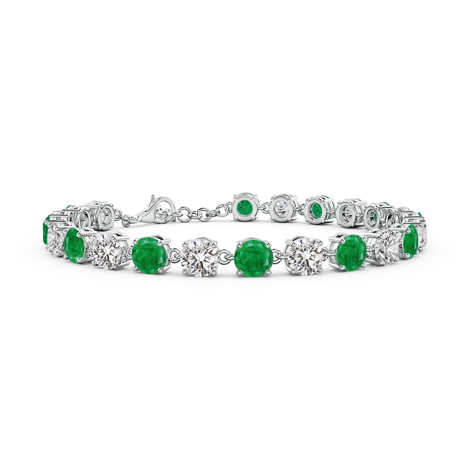 AA - Emerald / 12.01 CT / 14 KT White Gold