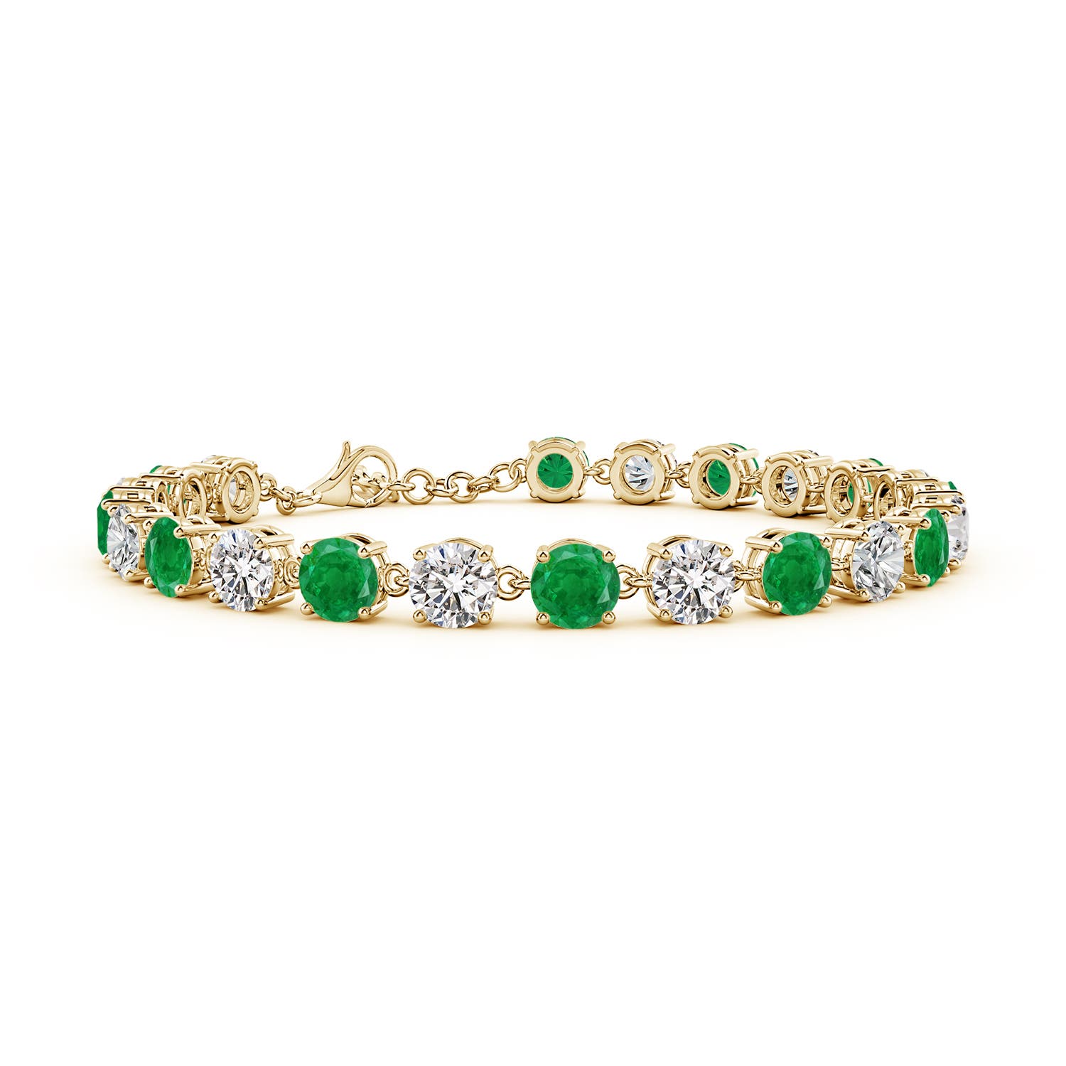 AA - Emerald / 12.01 CT / 14 KT Yellow Gold