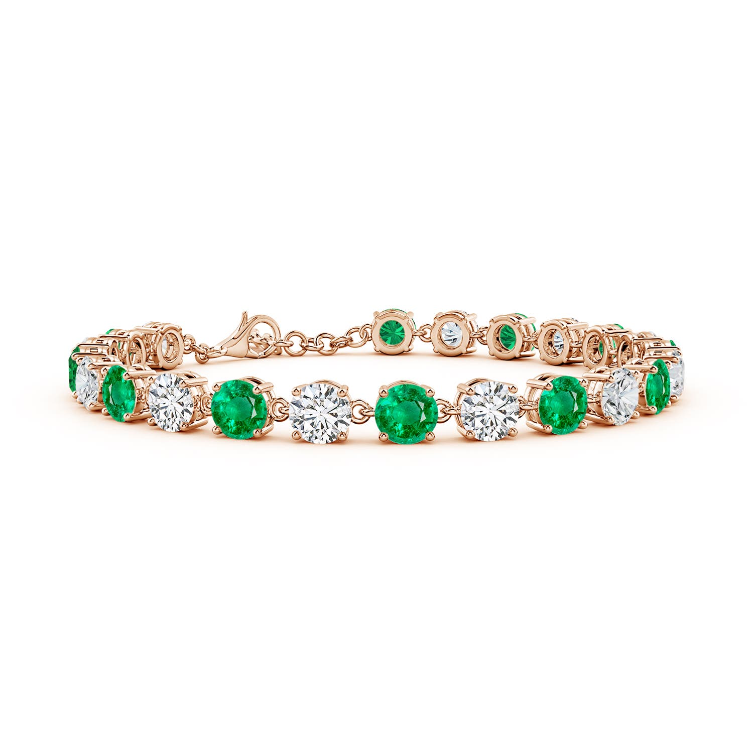 AAA - Emerald / 12.01 CT / 14 KT Rose Gold