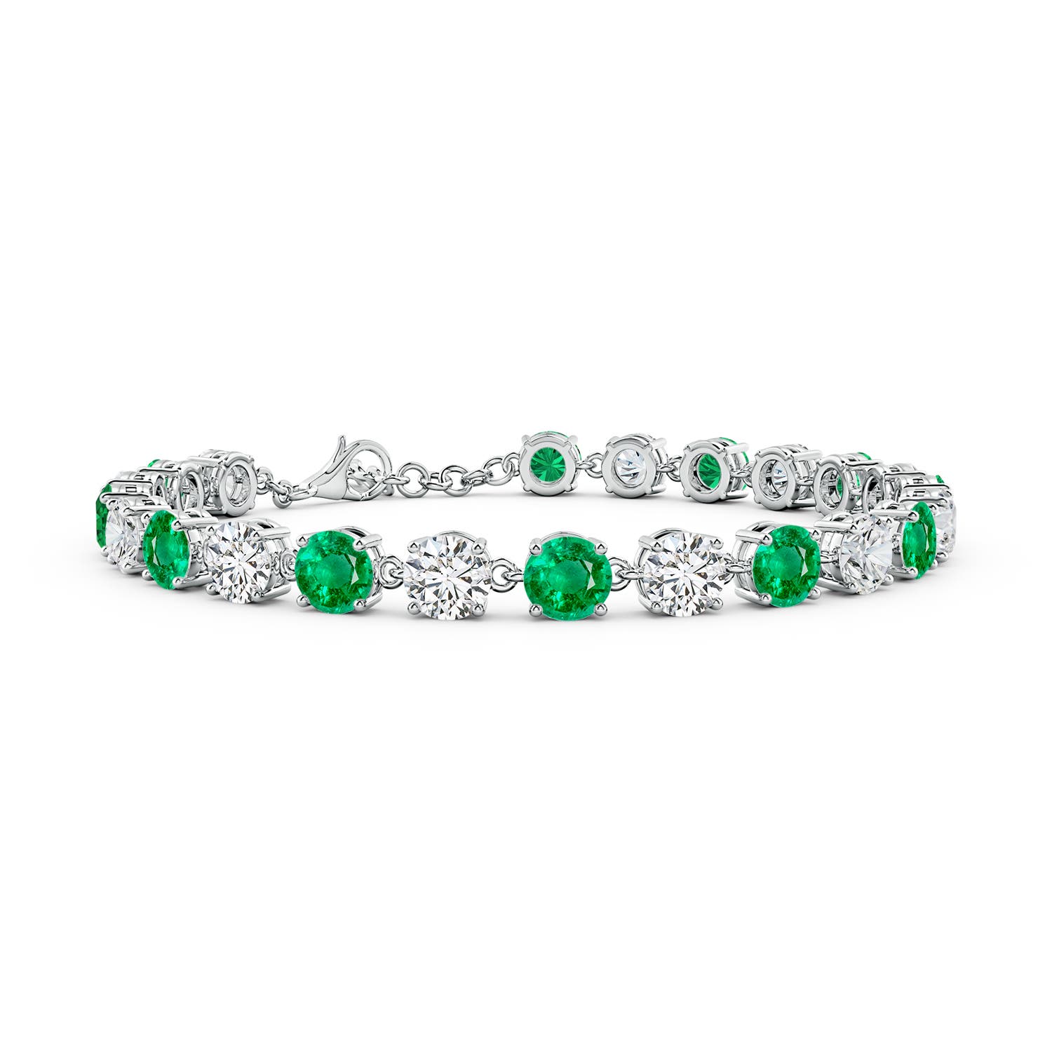 AAA - Emerald / 12.01 CT / 14 KT White Gold