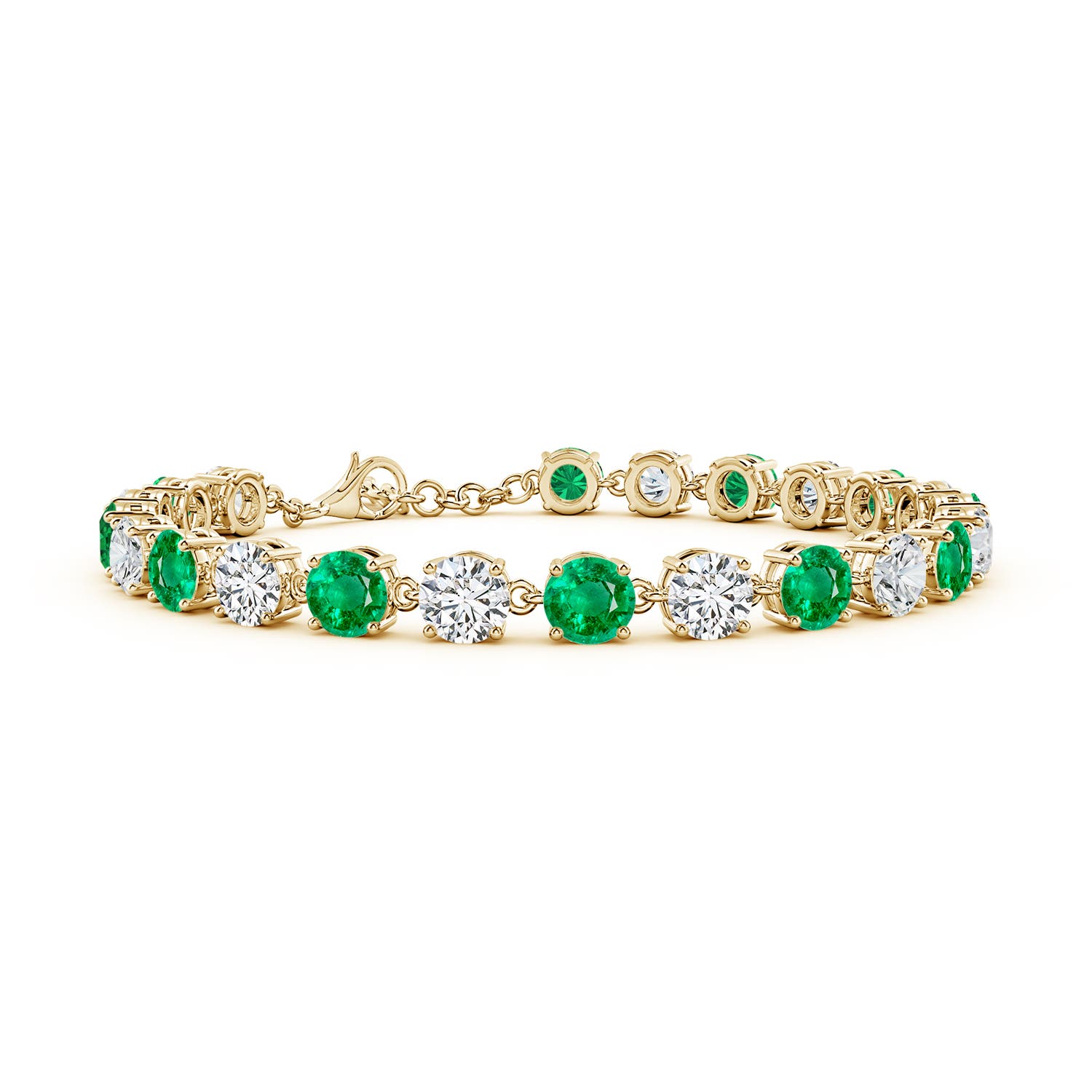 AAA - Emerald / 12.01 CT / 14 KT Yellow Gold