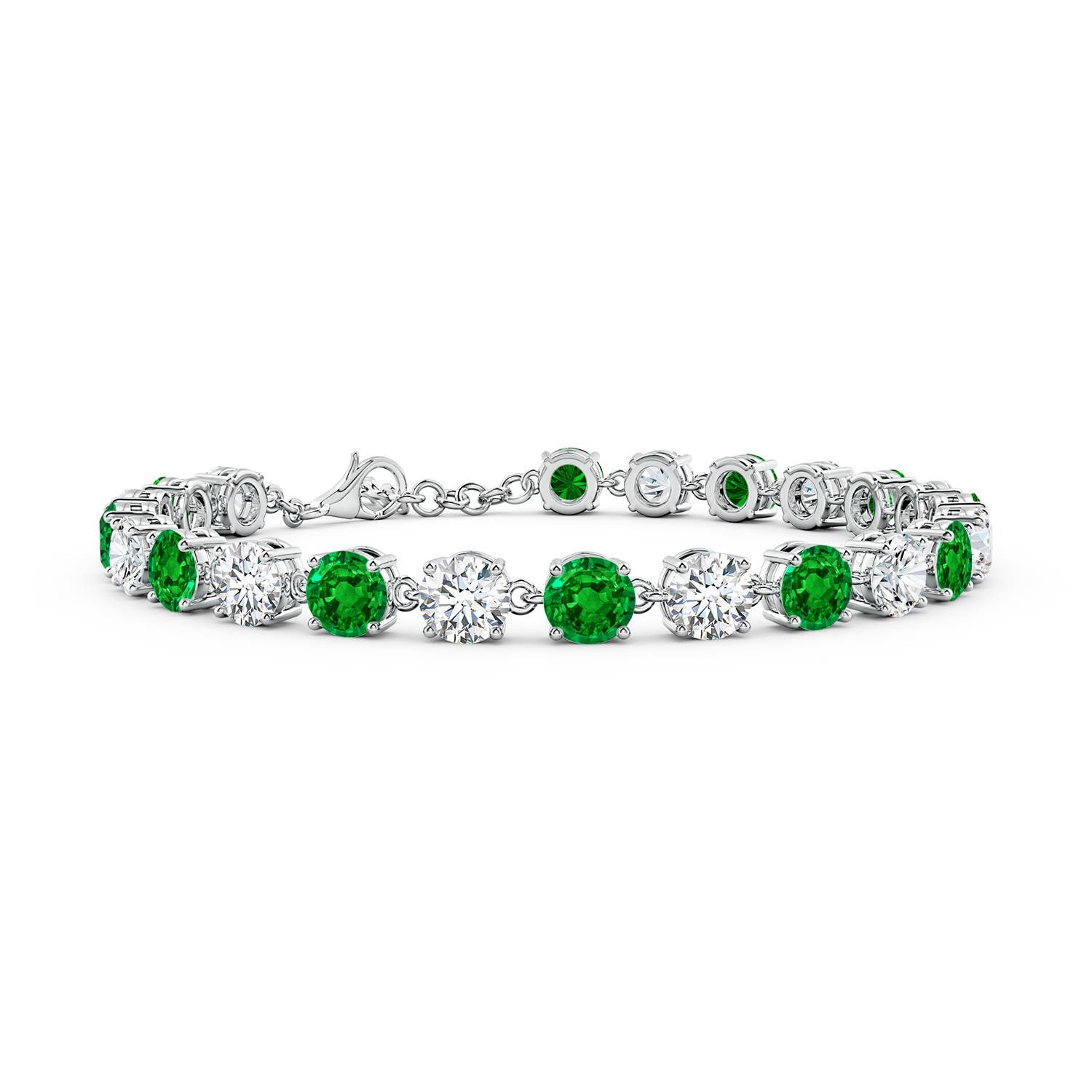 AAAA - Emerald / 12.01 CT / 14 KT White Gold