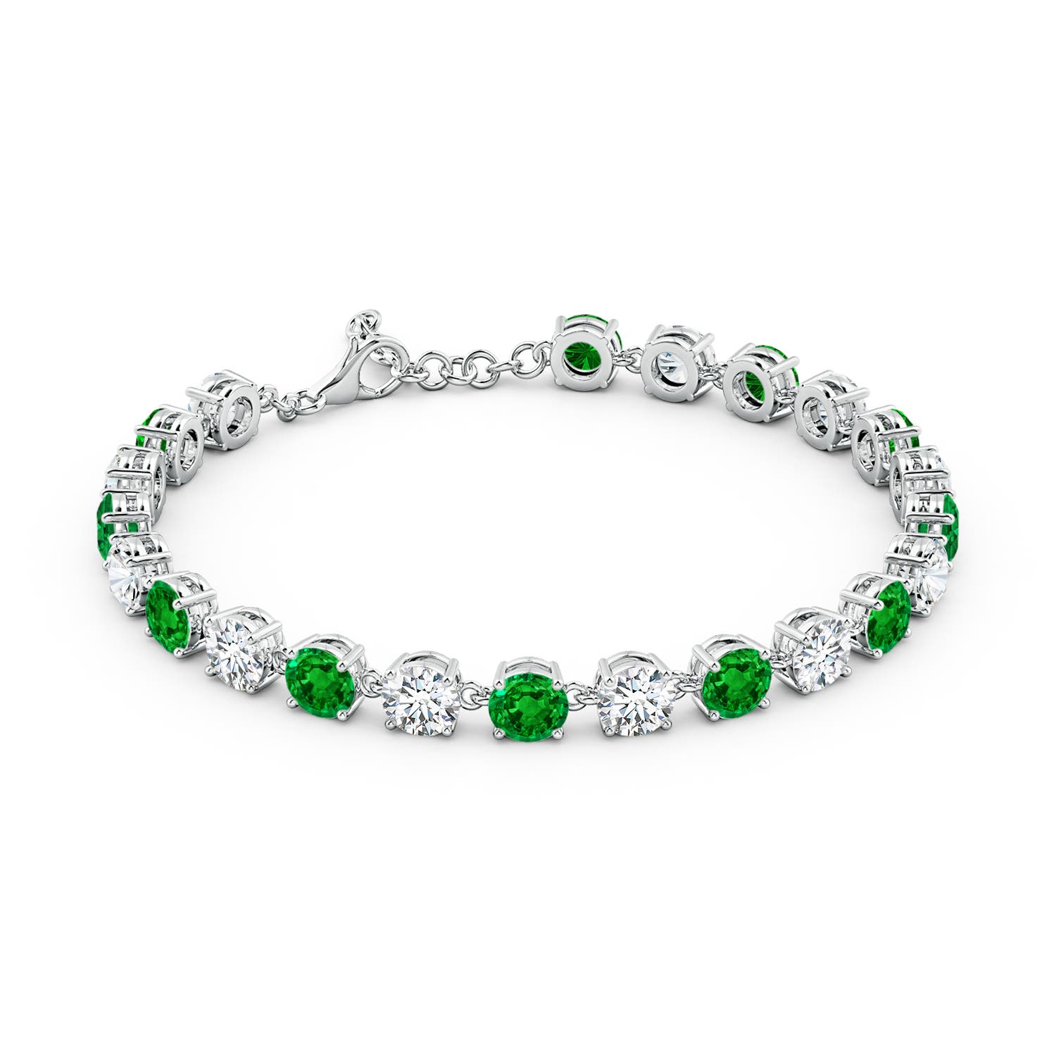 AAAA - Emerald / 12.01 CT / 14 KT White Gold