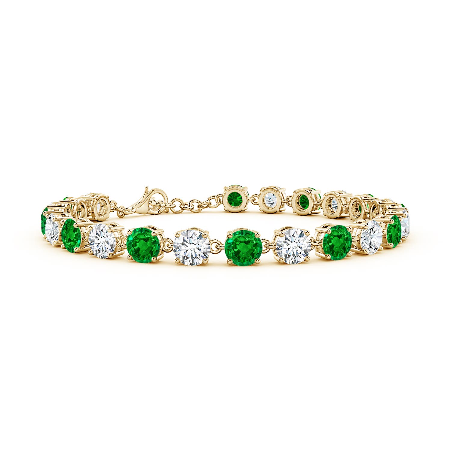 AAAA - Emerald / 12.01 CT / 14 KT Yellow Gold