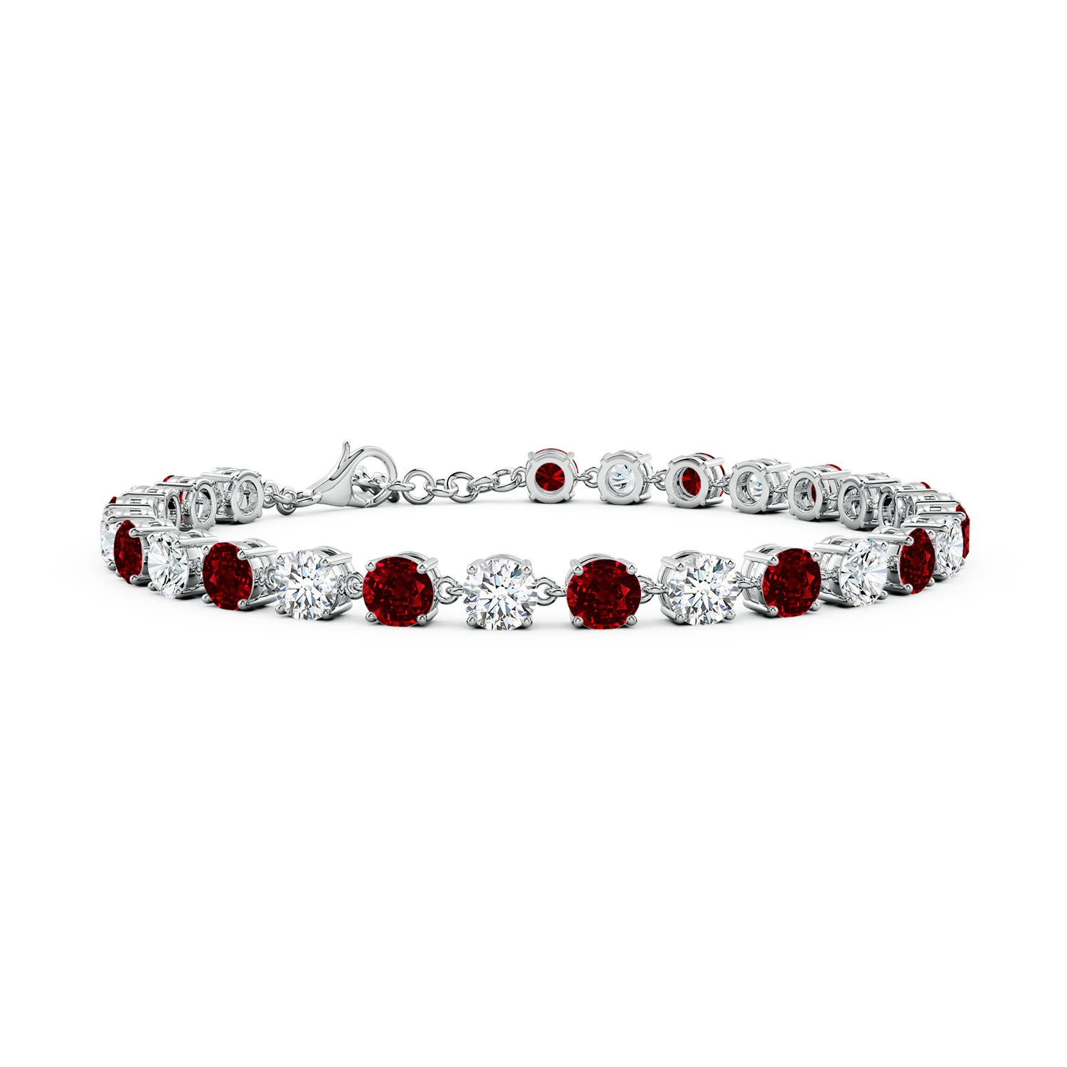 AAAA - Ruby / 11.97 CT / 14 KT White Gold