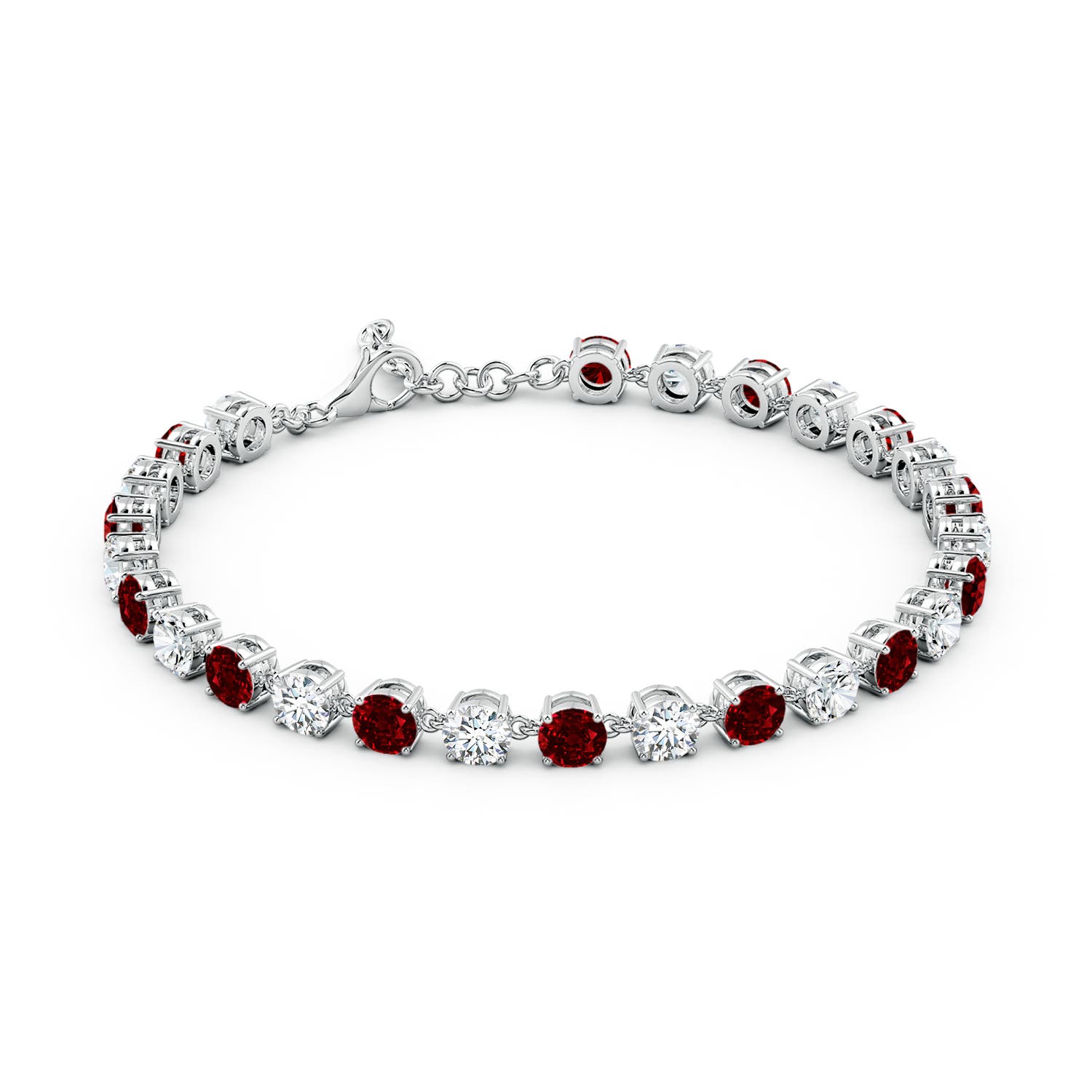 AAAA - Ruby / 11.97 CT / 14 KT White Gold