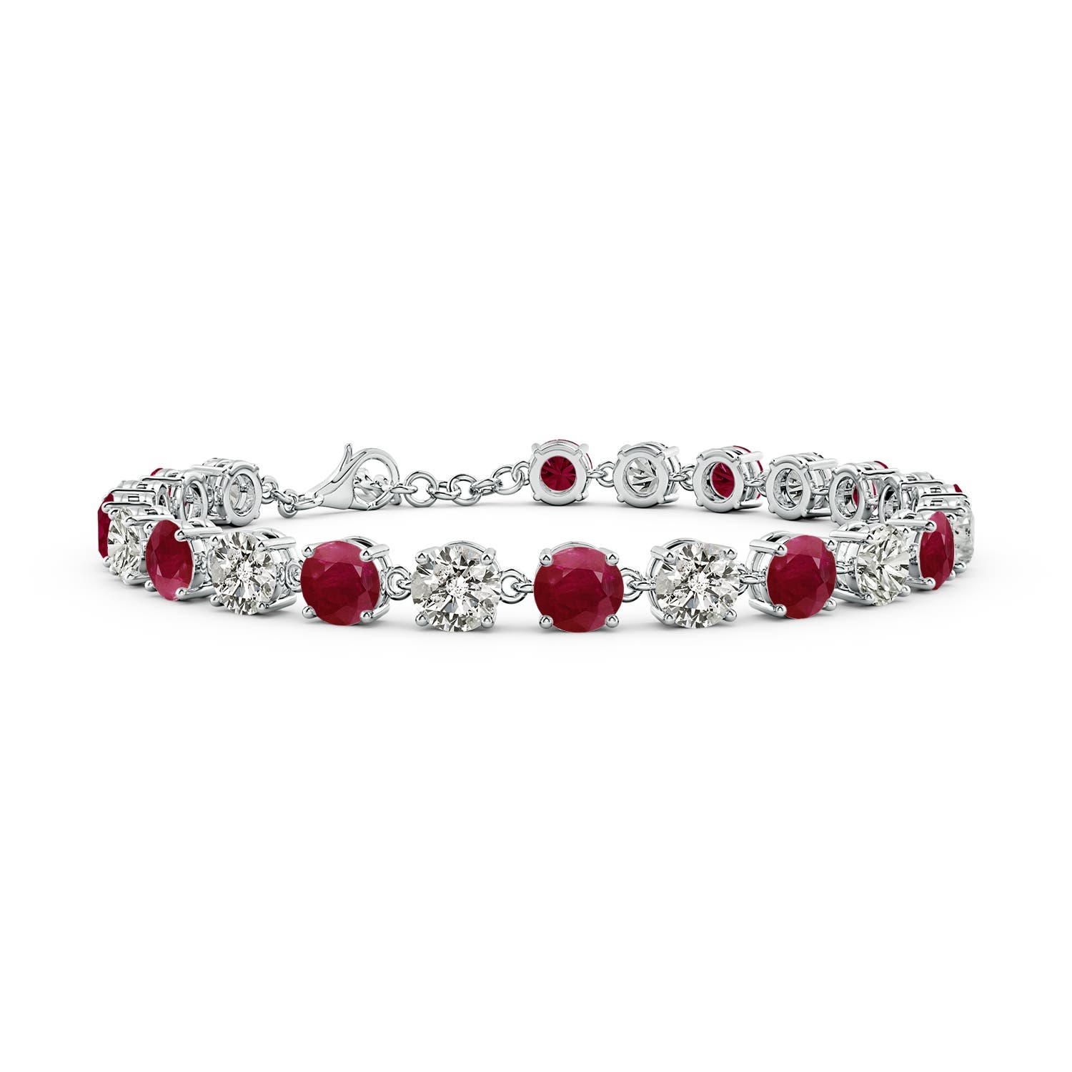 A - Ruby / 14.71 CT / 14 KT White Gold