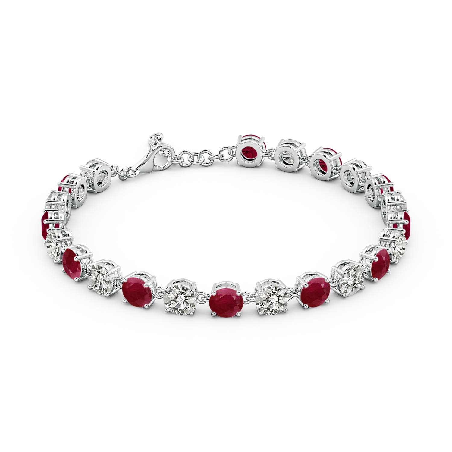 A - Ruby / 14.71 CT / 14 KT White Gold