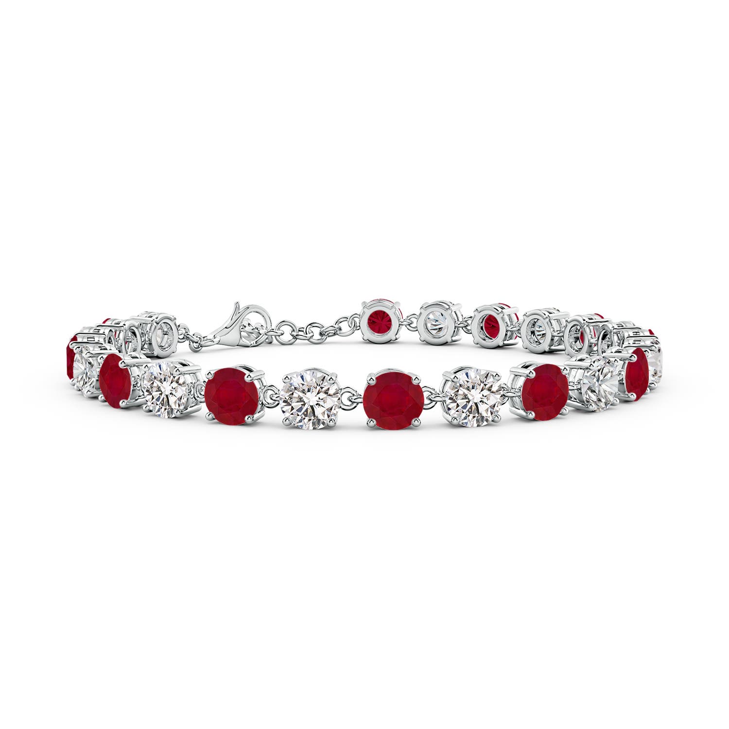 AA - Ruby / 14.71 CT / 14 KT White Gold