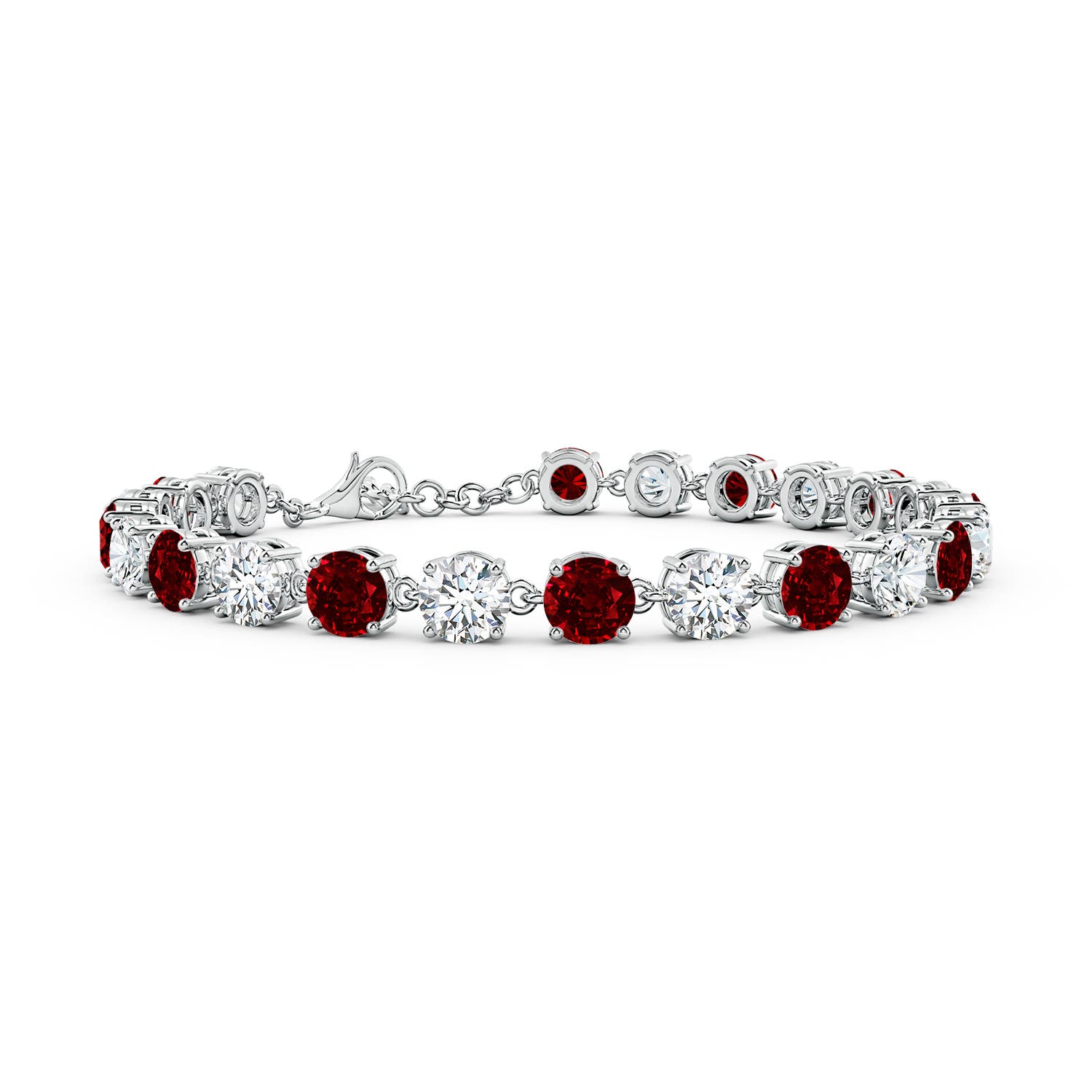 AAAA - Ruby / 14.71 CT / 14 KT White Gold