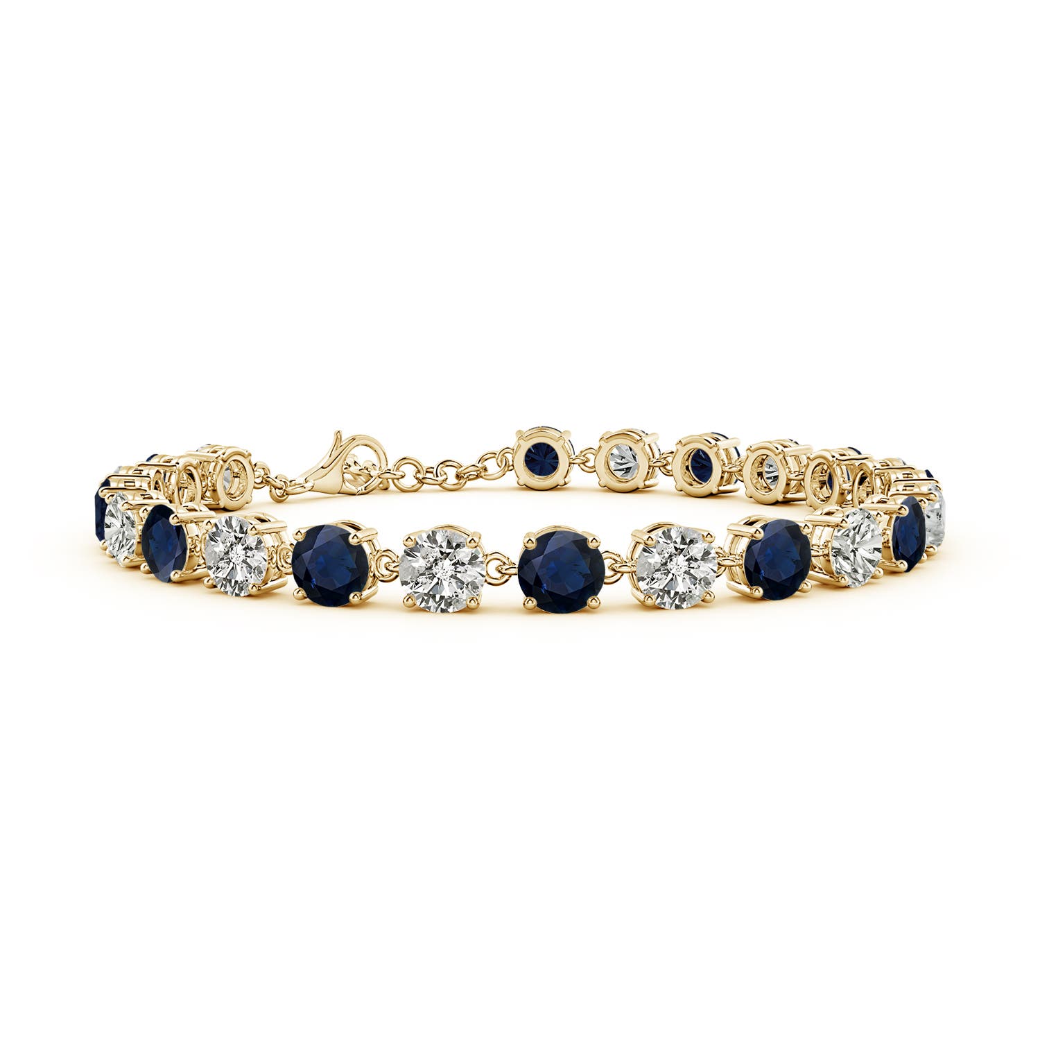 A - Blue sapphire / 14.71 CT / 14 KT Yellow Gold