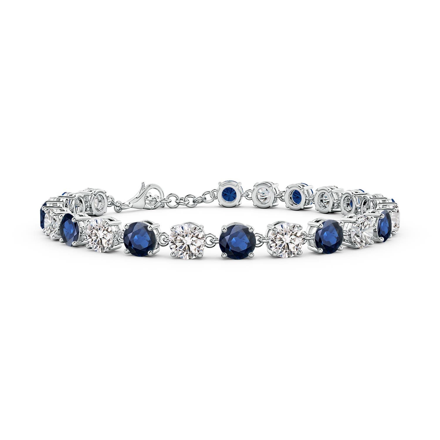 AA - Blue sapphire / 14.71 CT / 14 KT White Gold