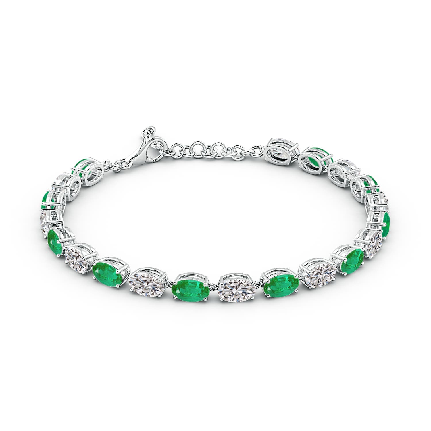 AA - Emerald / 8.3 CT / 14 KT White Gold