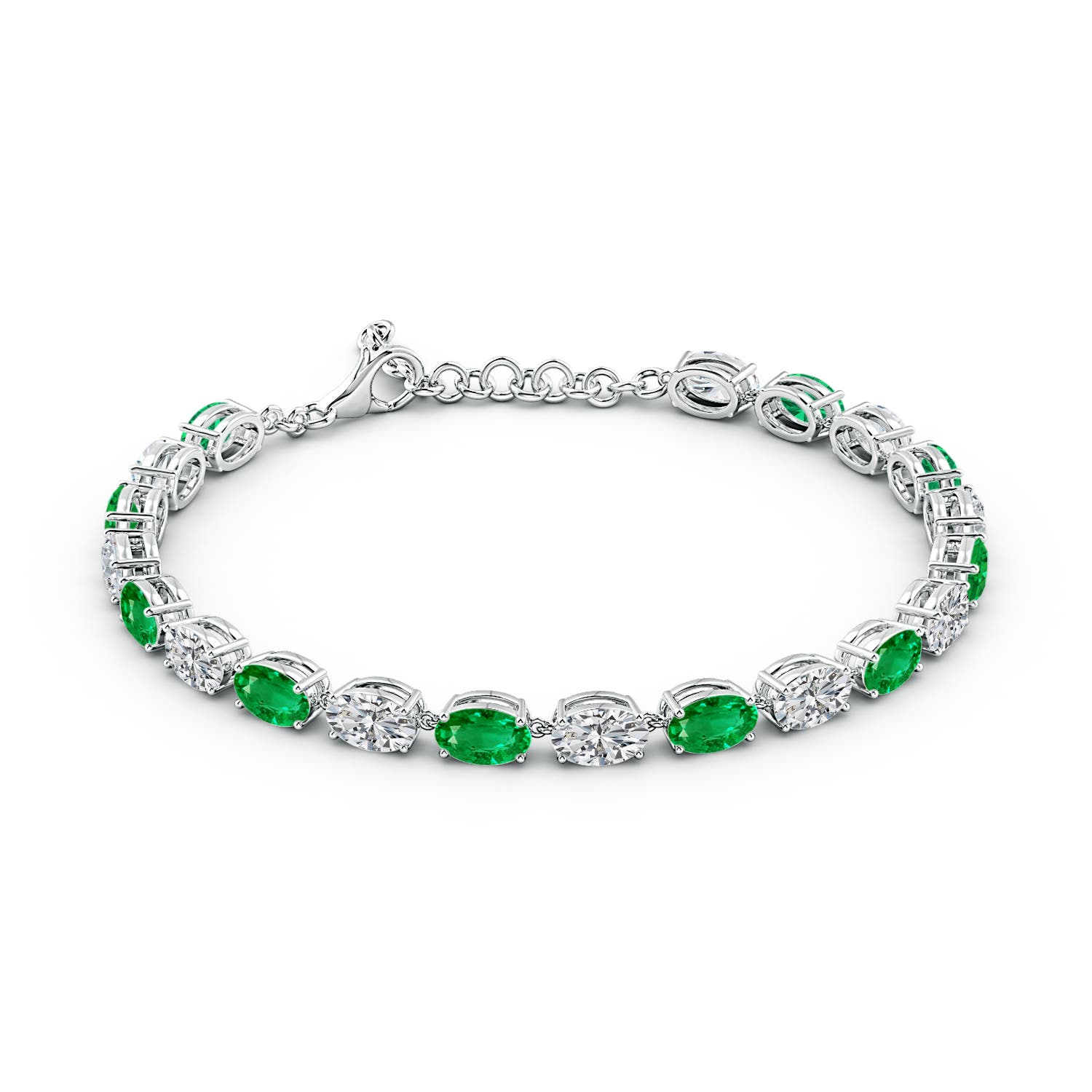 AAA - Emerald / 8.3 CT / 14 KT White Gold