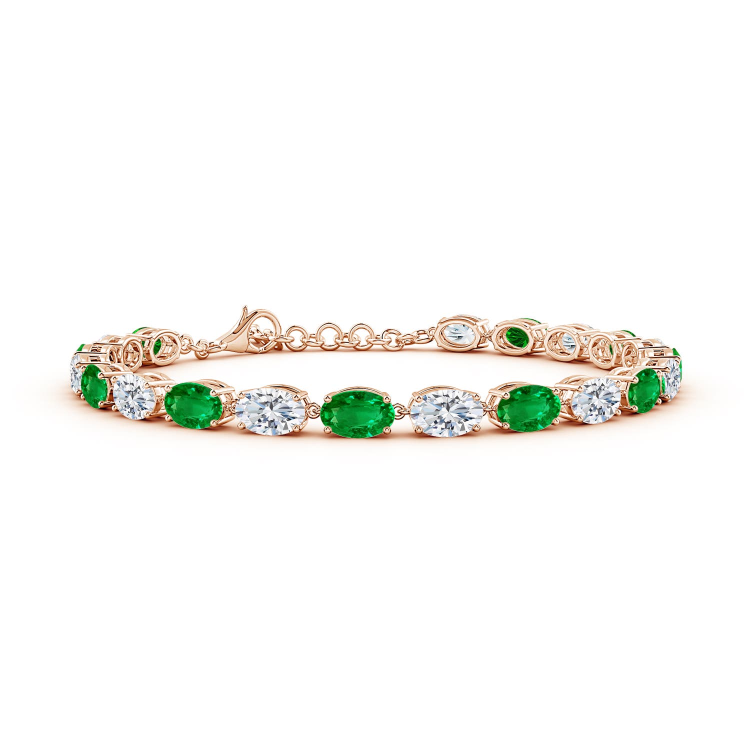 AAAA - Emerald / 8.3 CT / 14 KT Rose Gold