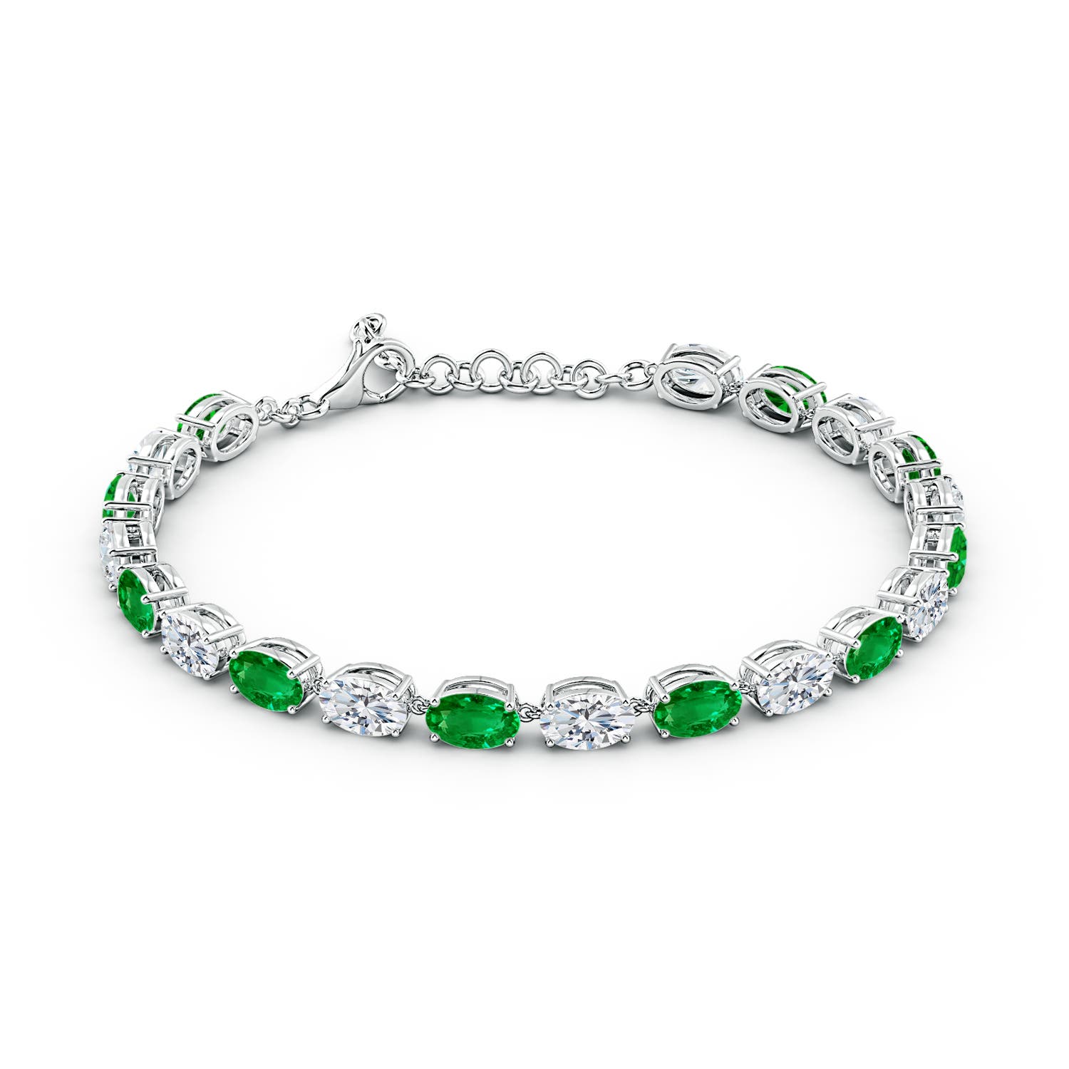 AAAA - Emerald / 8.3 CT / 14 KT White Gold