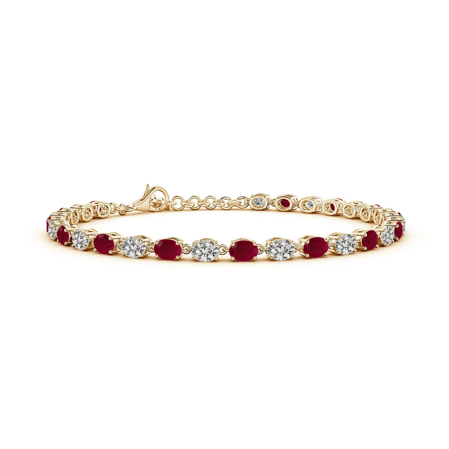 A - Ruby / 4.48 CT / 14 KT Yellow Gold