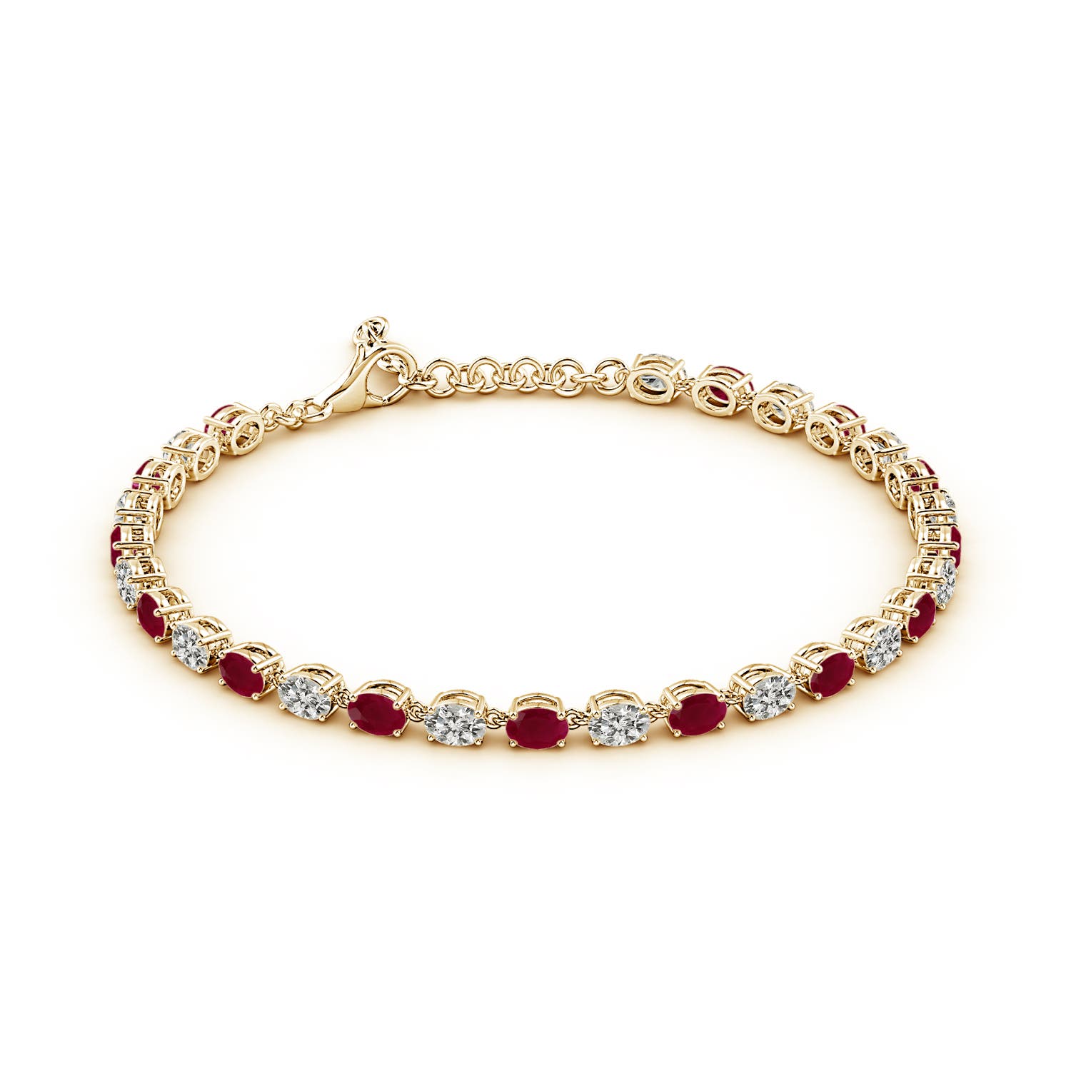 A - Ruby / 4.48 CT / 14 KT Yellow Gold