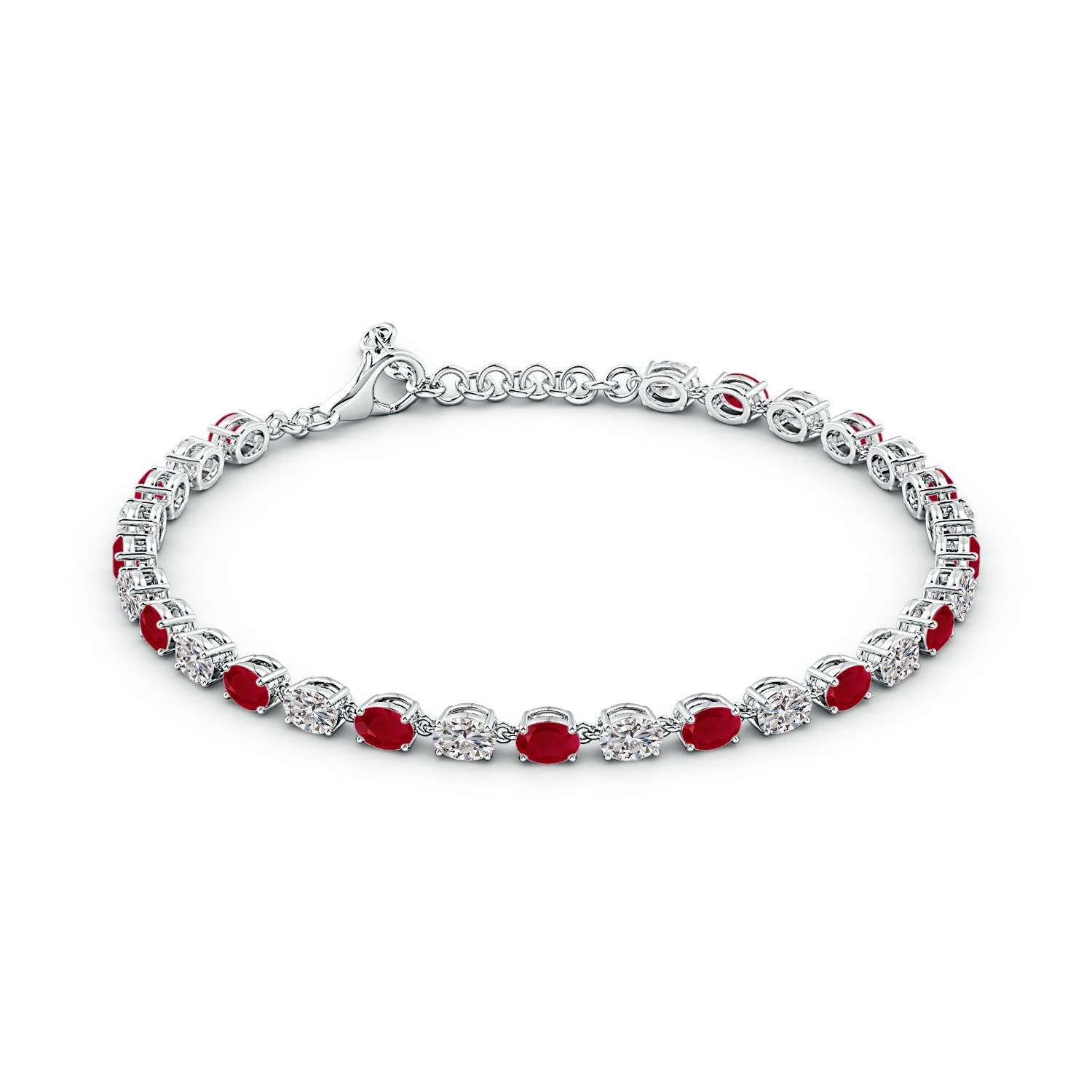 AA - Ruby / 4.48 CT / 14 KT White Gold