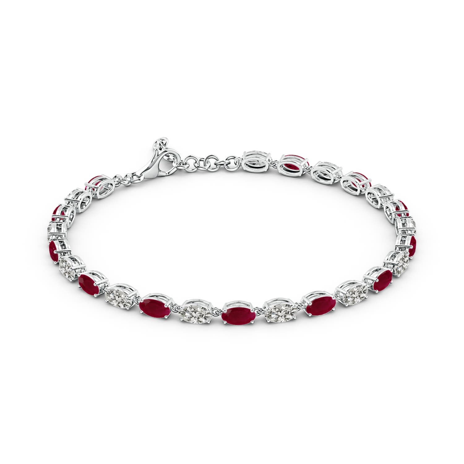 A - Ruby / 5.52 CT / 14 KT White Gold