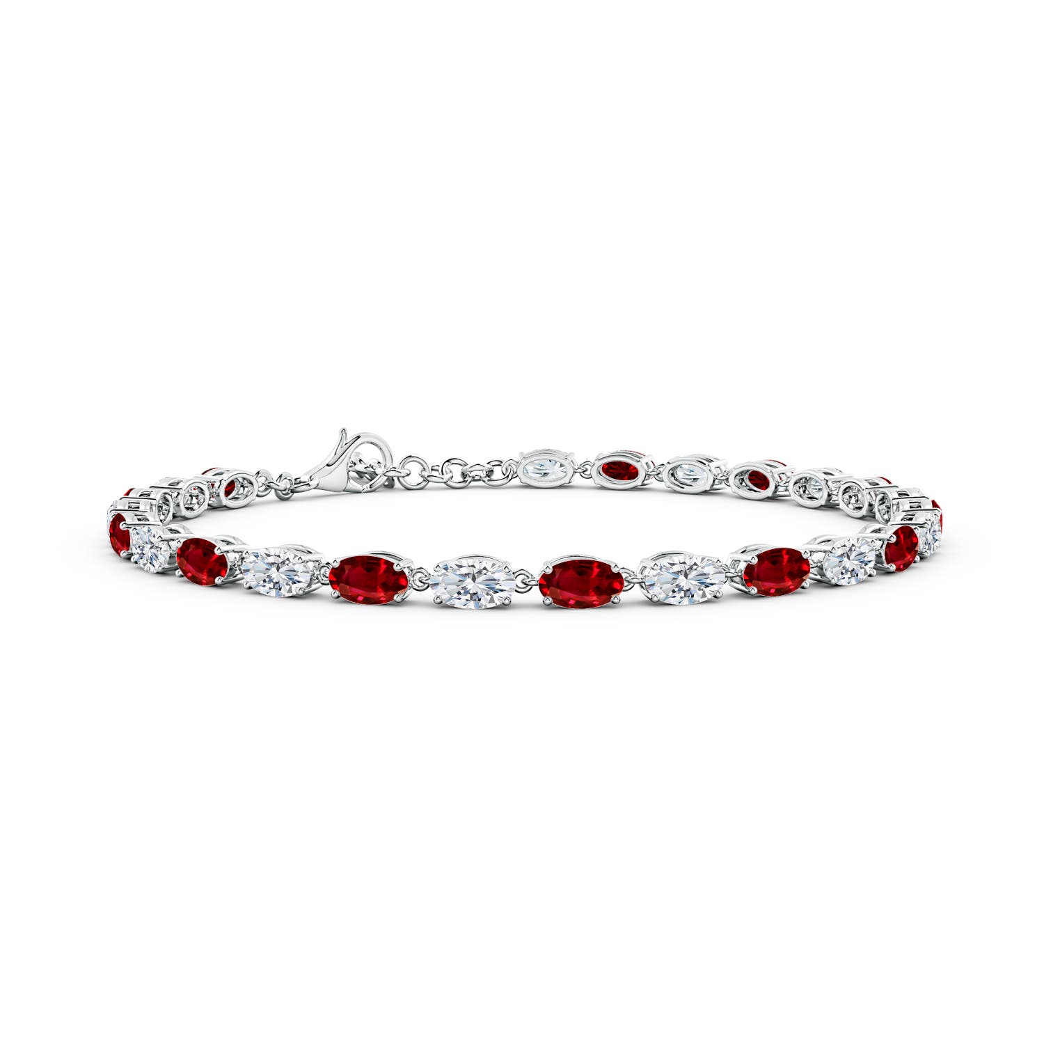 AAAA - Ruby / 5.52 CT / 14 KT White Gold