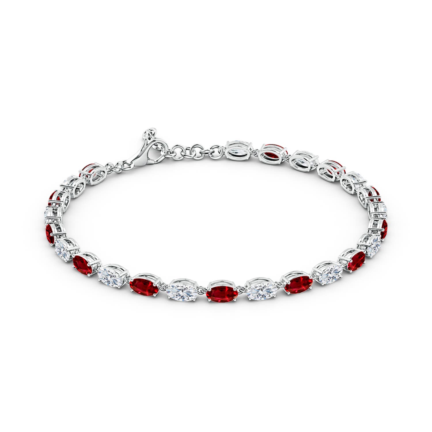 AAAA - Ruby / 5.52 CT / 14 KT White Gold